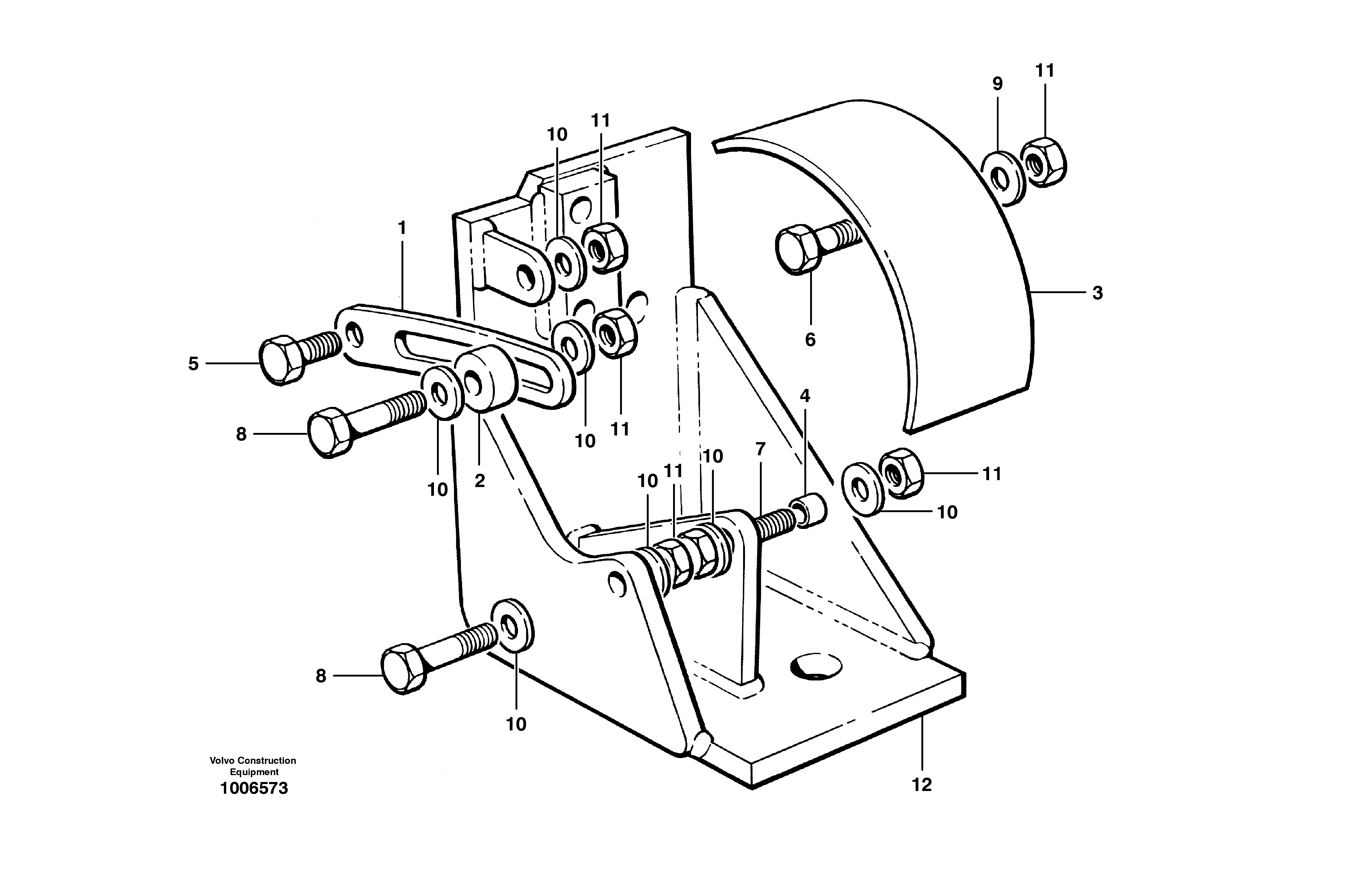 Air conditioning compressor mounting brackets  MODEL G710 - G716 — volvo parts diagram