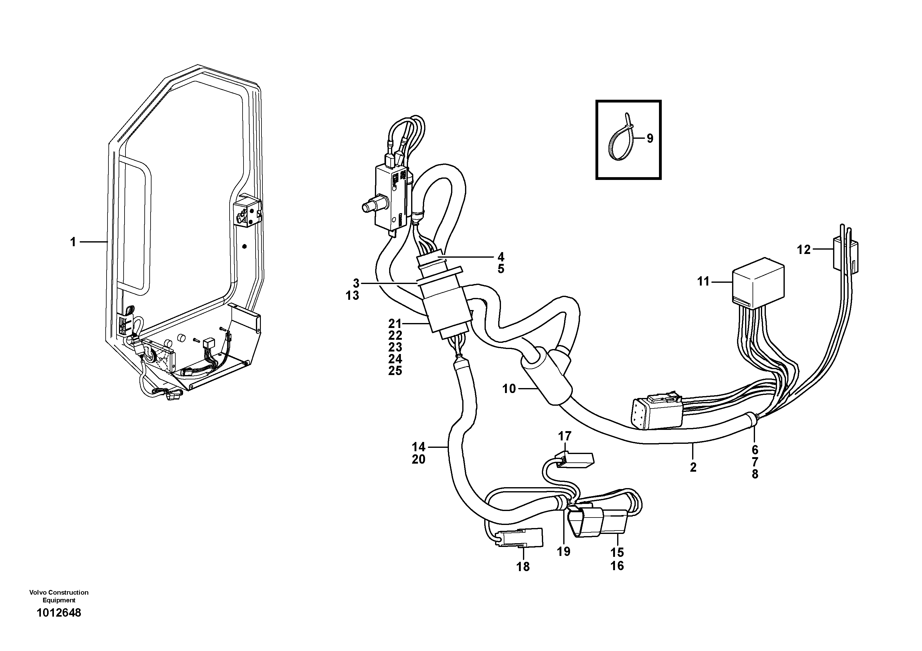 Windshield wiper, front  11840190,11840191,11840268 — volvo parts diagram