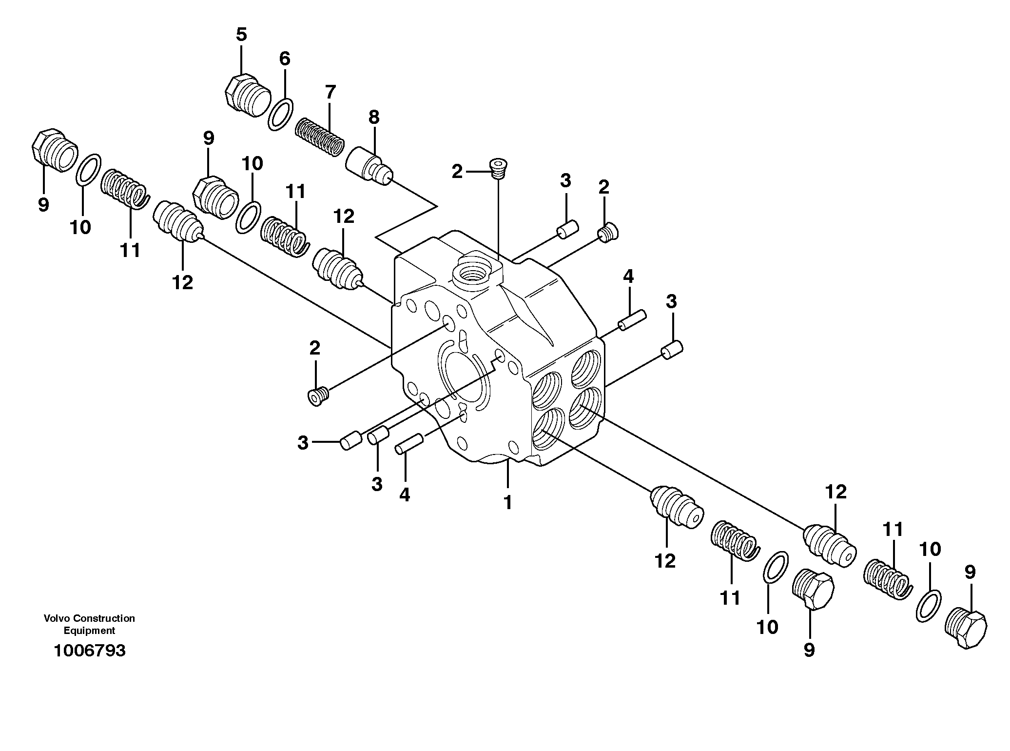 Valve block — volvo parts diagram