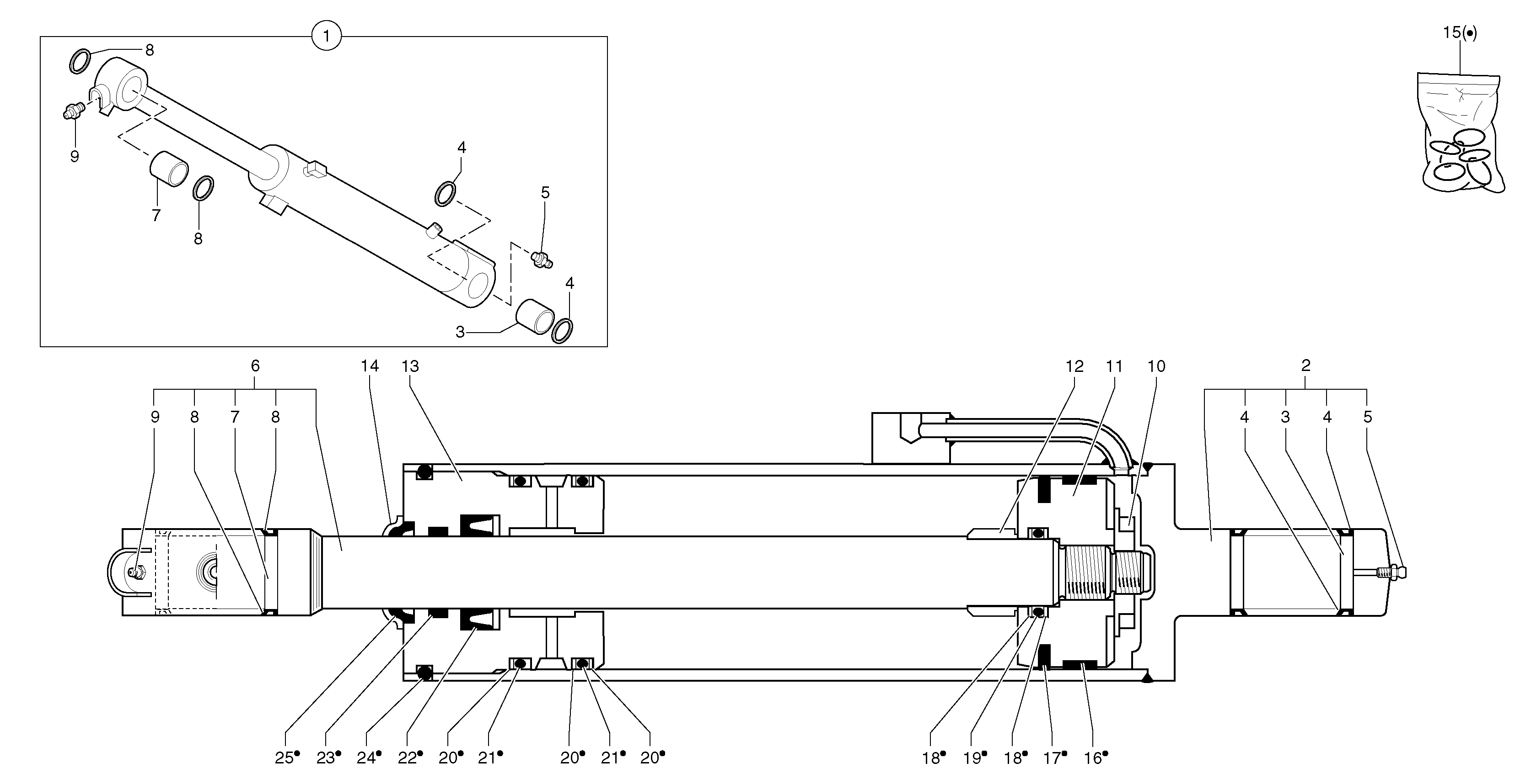 Boom cylinder — volvo parts diagram
