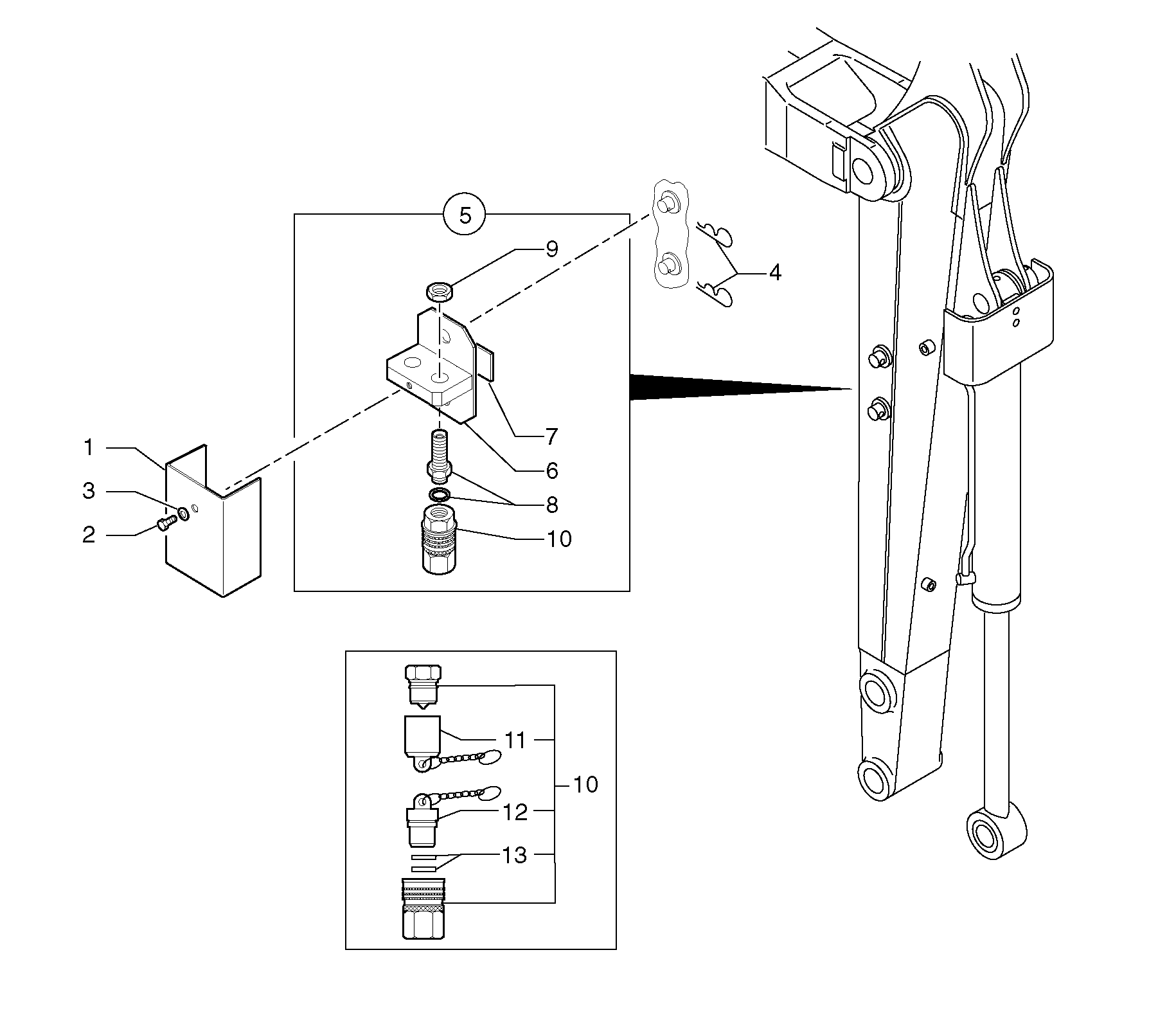 Kit coupler ( double acting ) — volvo parts diagram