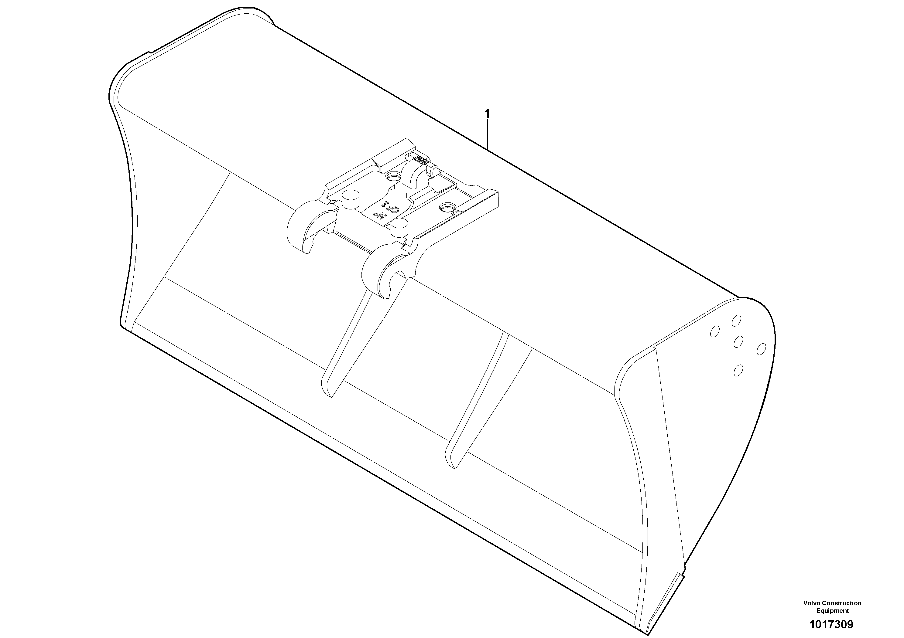 Grading bucket for Quickfit — volvo parts diagram