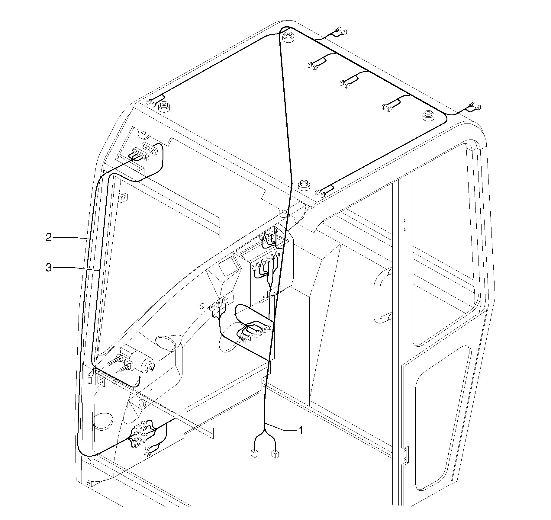 Electrical system / cab — volvo parts diagram