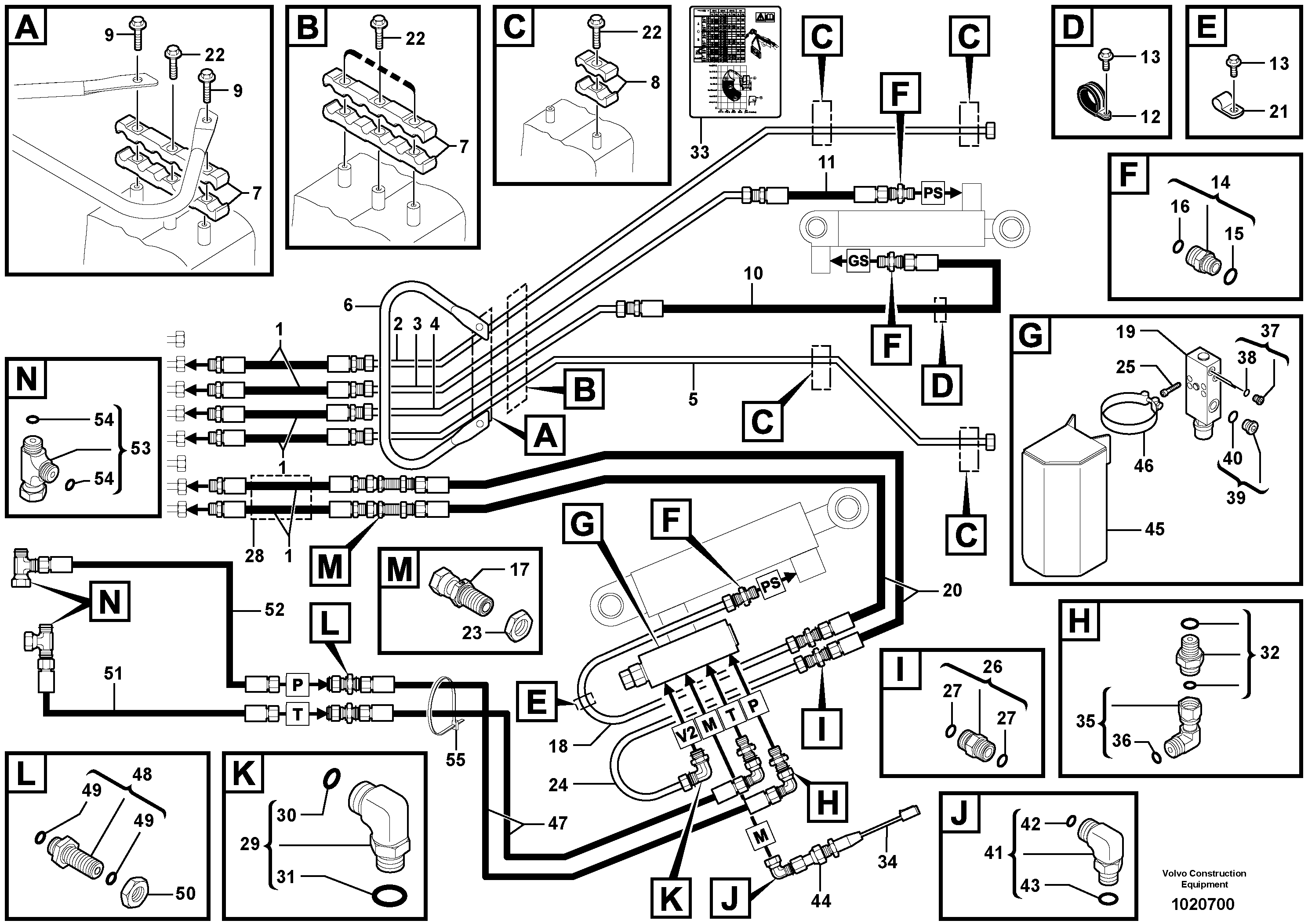 Handling boom — volvo parts diagram