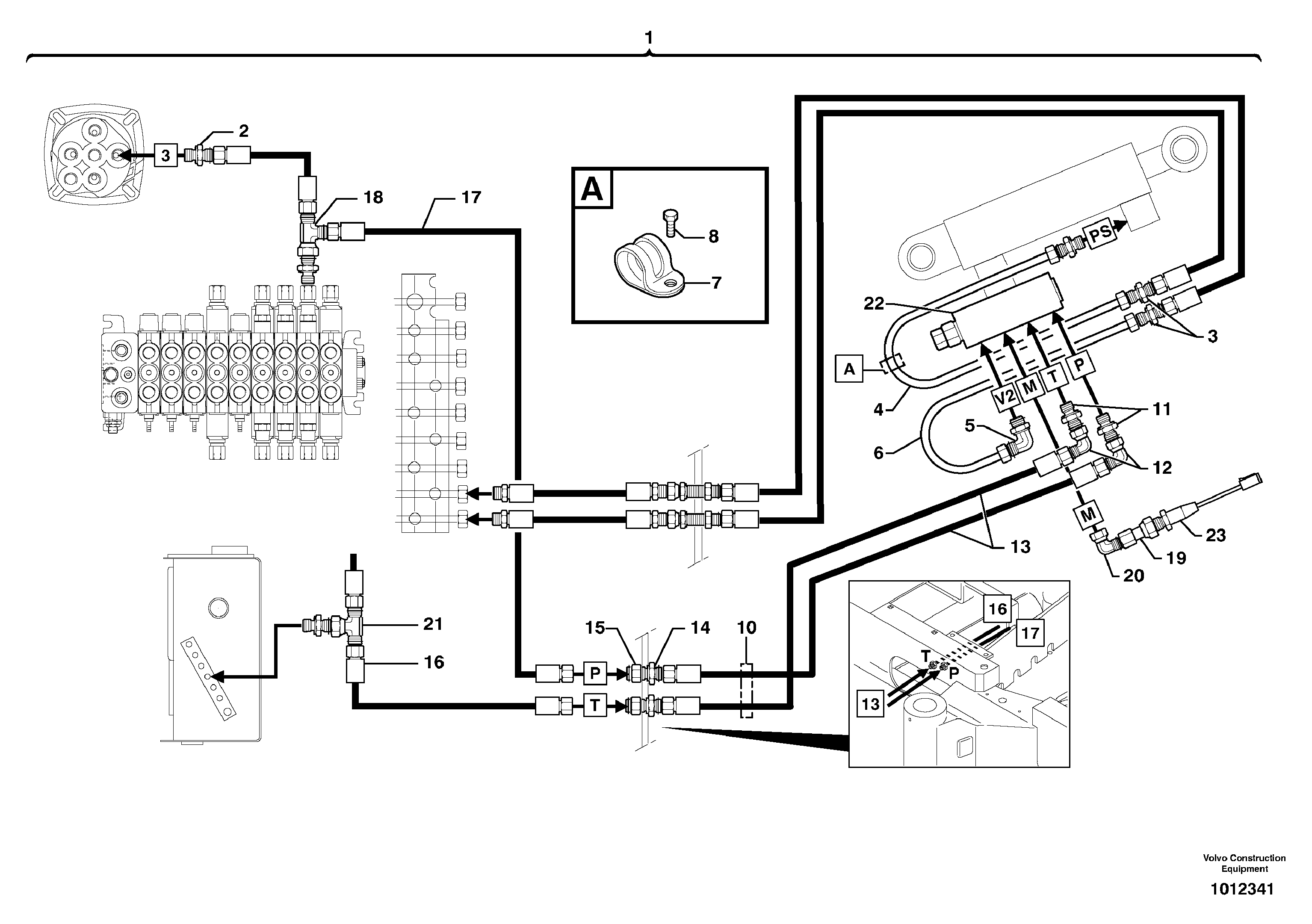 Handling boom — volvo parts diagram