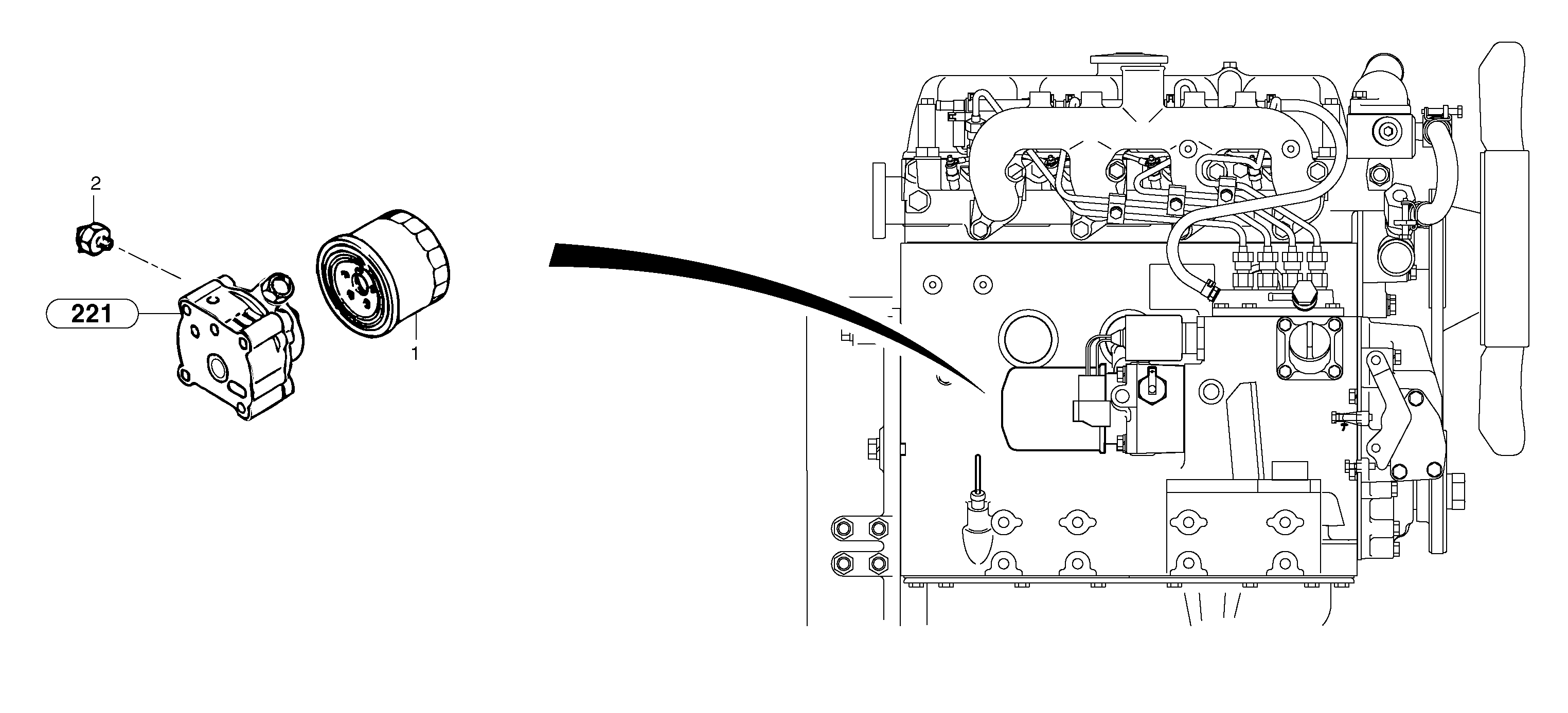 Oil filter — volvo parts diagram