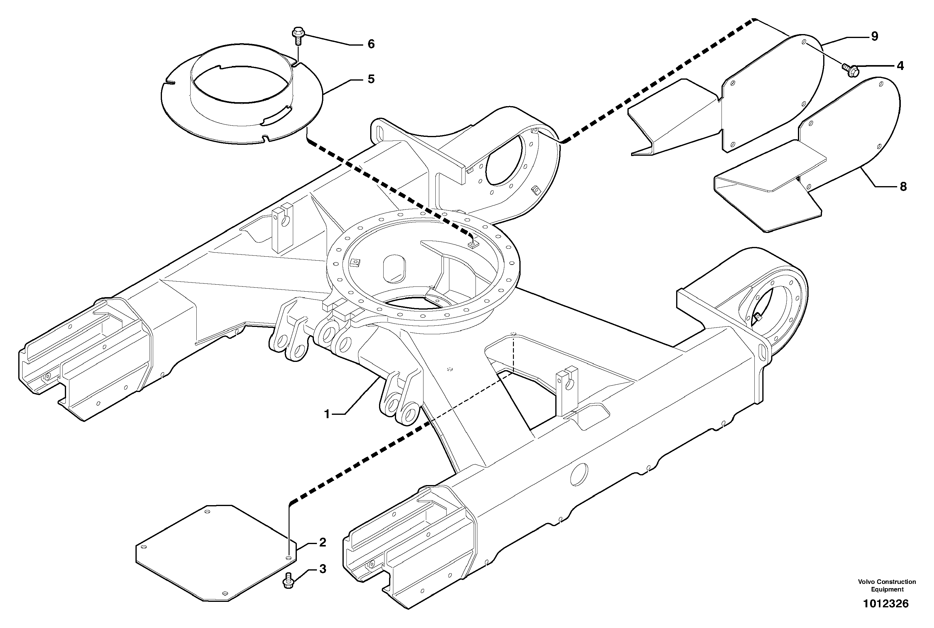 Lower frame — volvo parts diagram