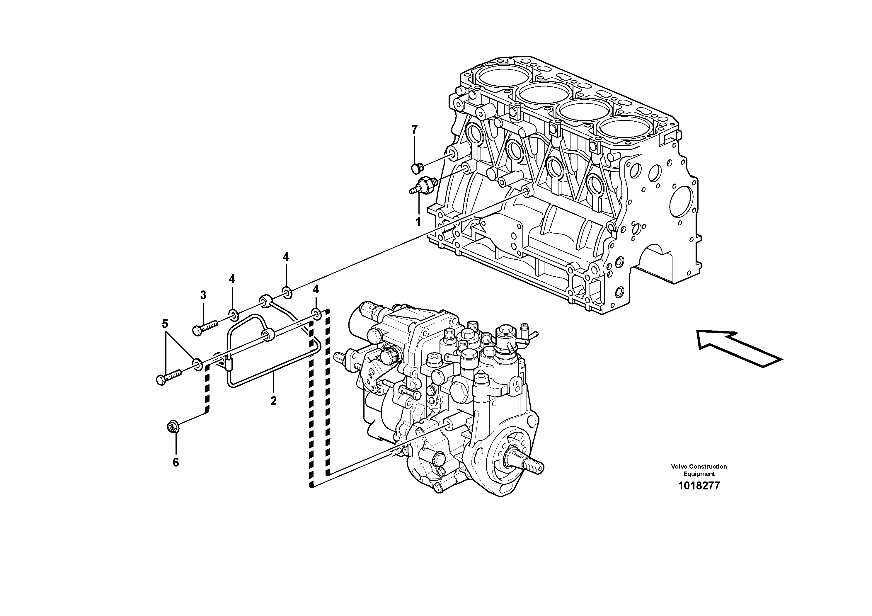 Lubricating oil system — volvo parts diagram