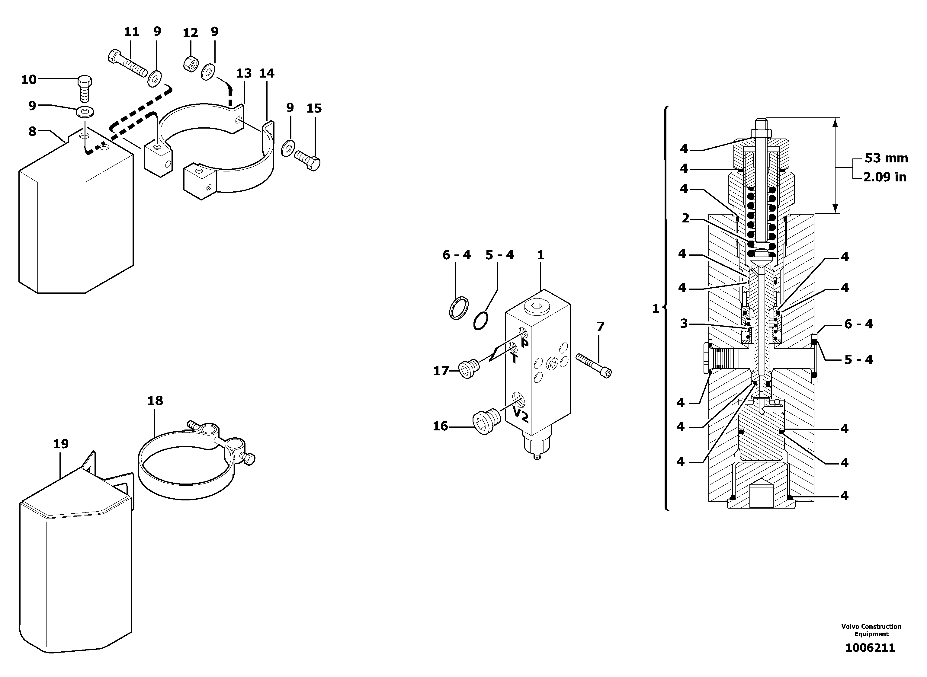 Safety valve ( boom cylinder ) — volvo parts diagram