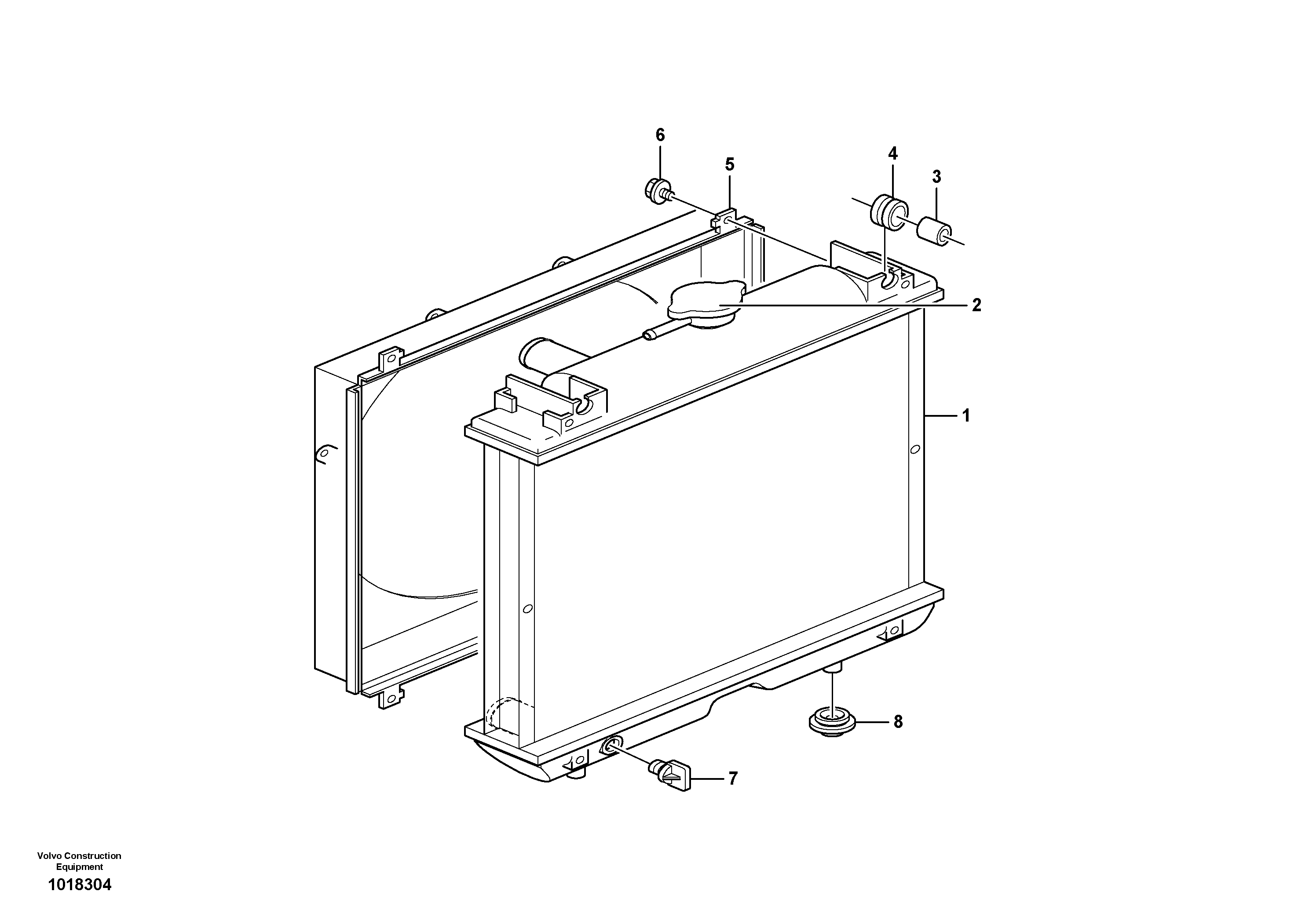 Radiator ( water ) — volvo parts diagram