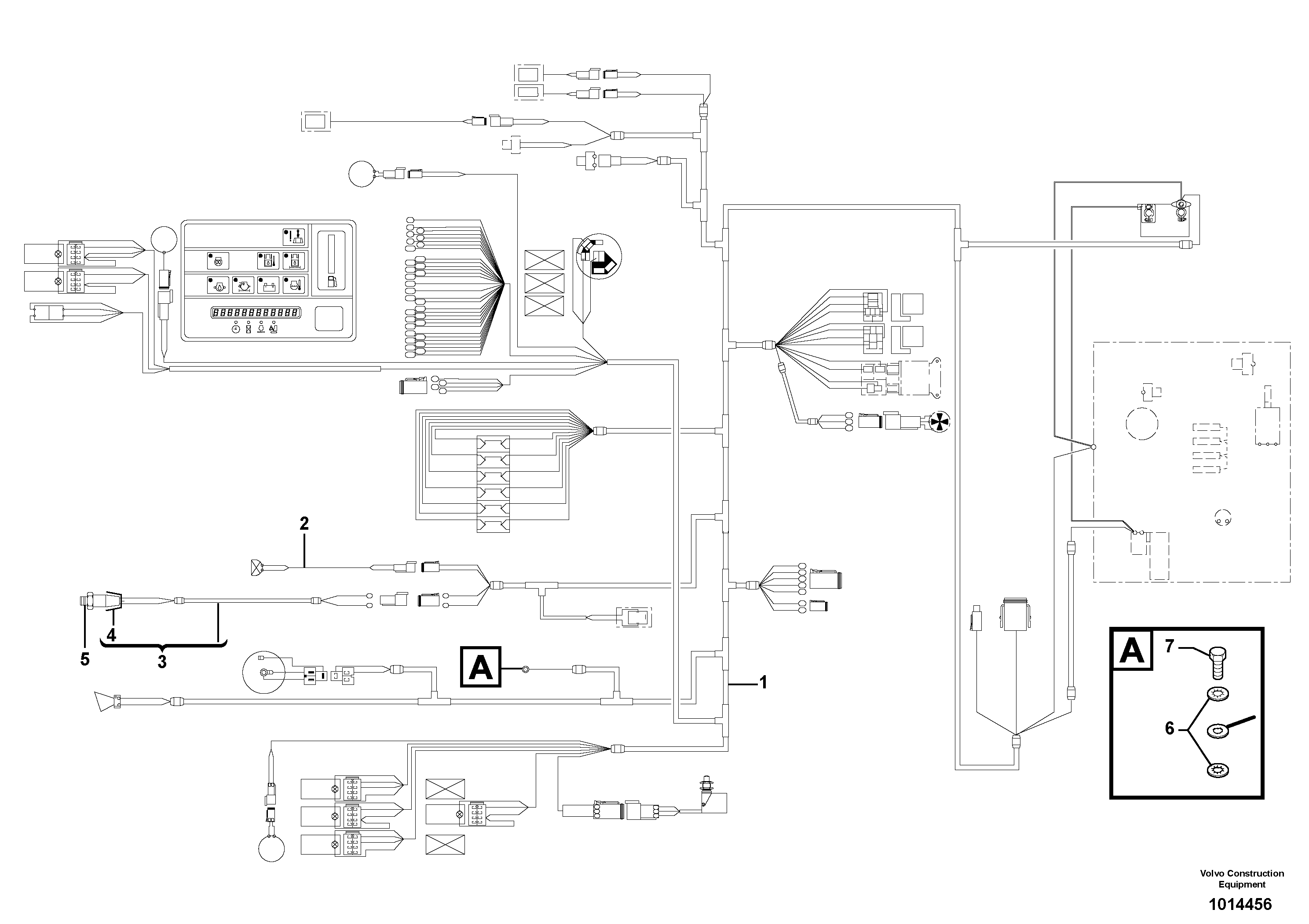 Electrical system (front) / with Puma — volvo parts diagram