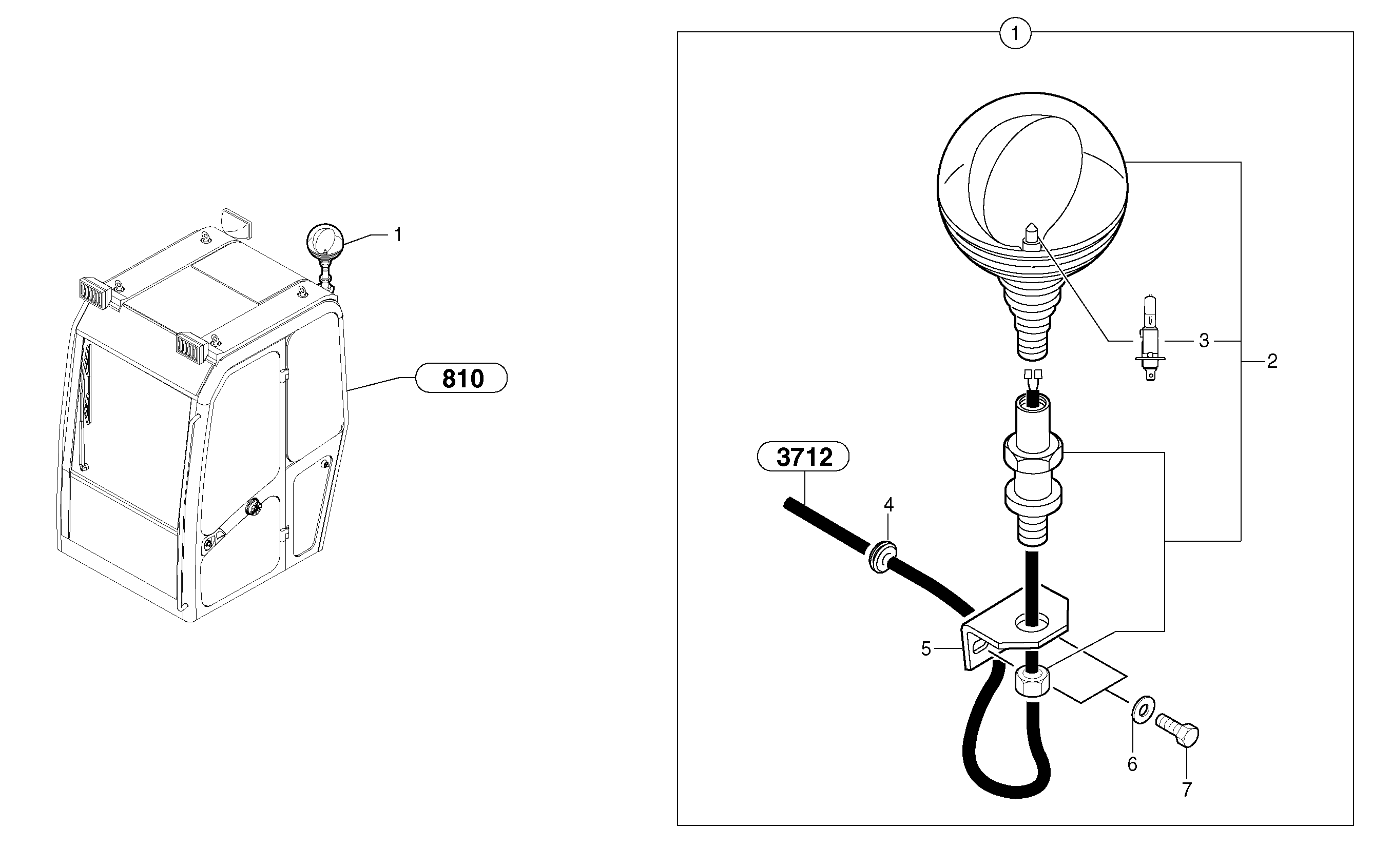 Flashing light — volvo parts diagram
