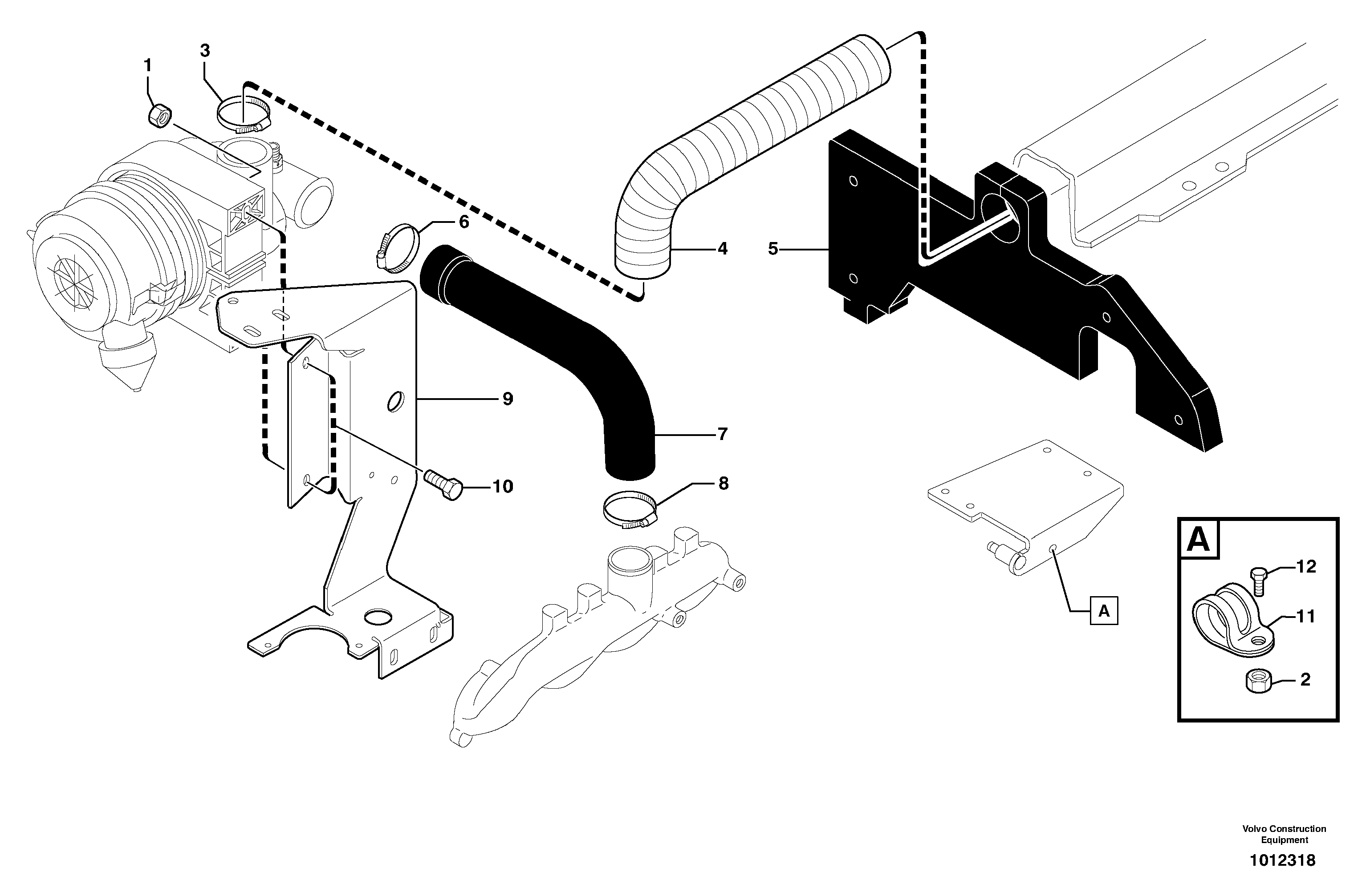 Intake / air filter  K4N-D61ES — volvo parts diagram
