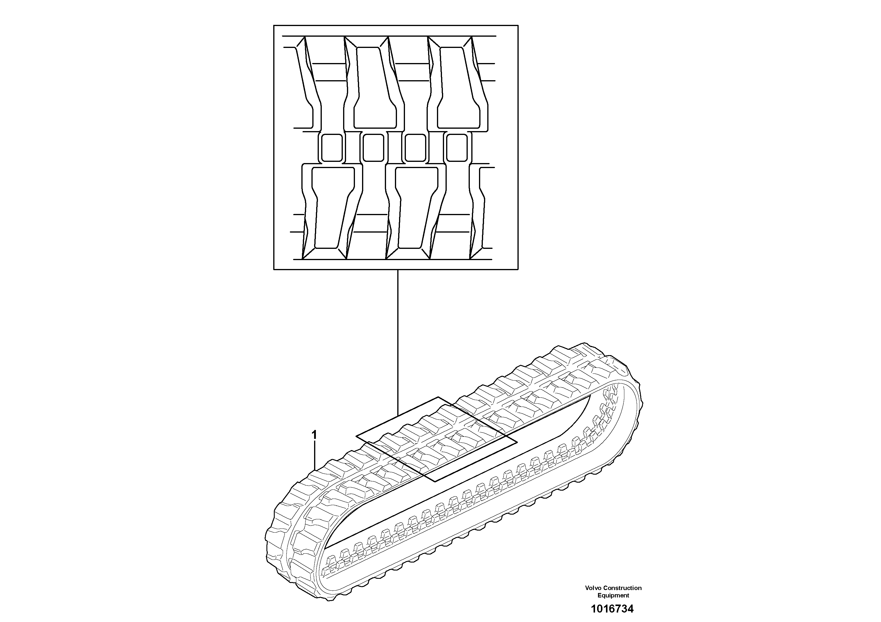 Rubber tracks — volvo parts diagram