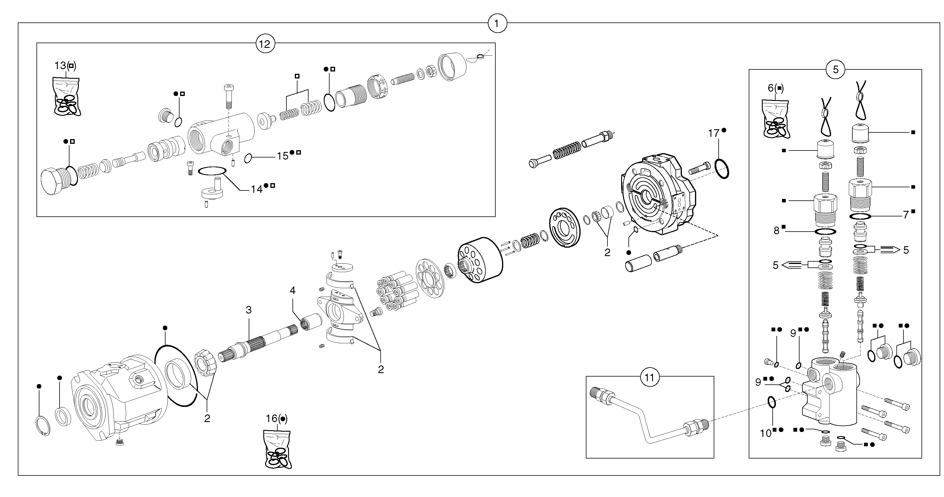 Hydraulic pump — volvo parts diagram