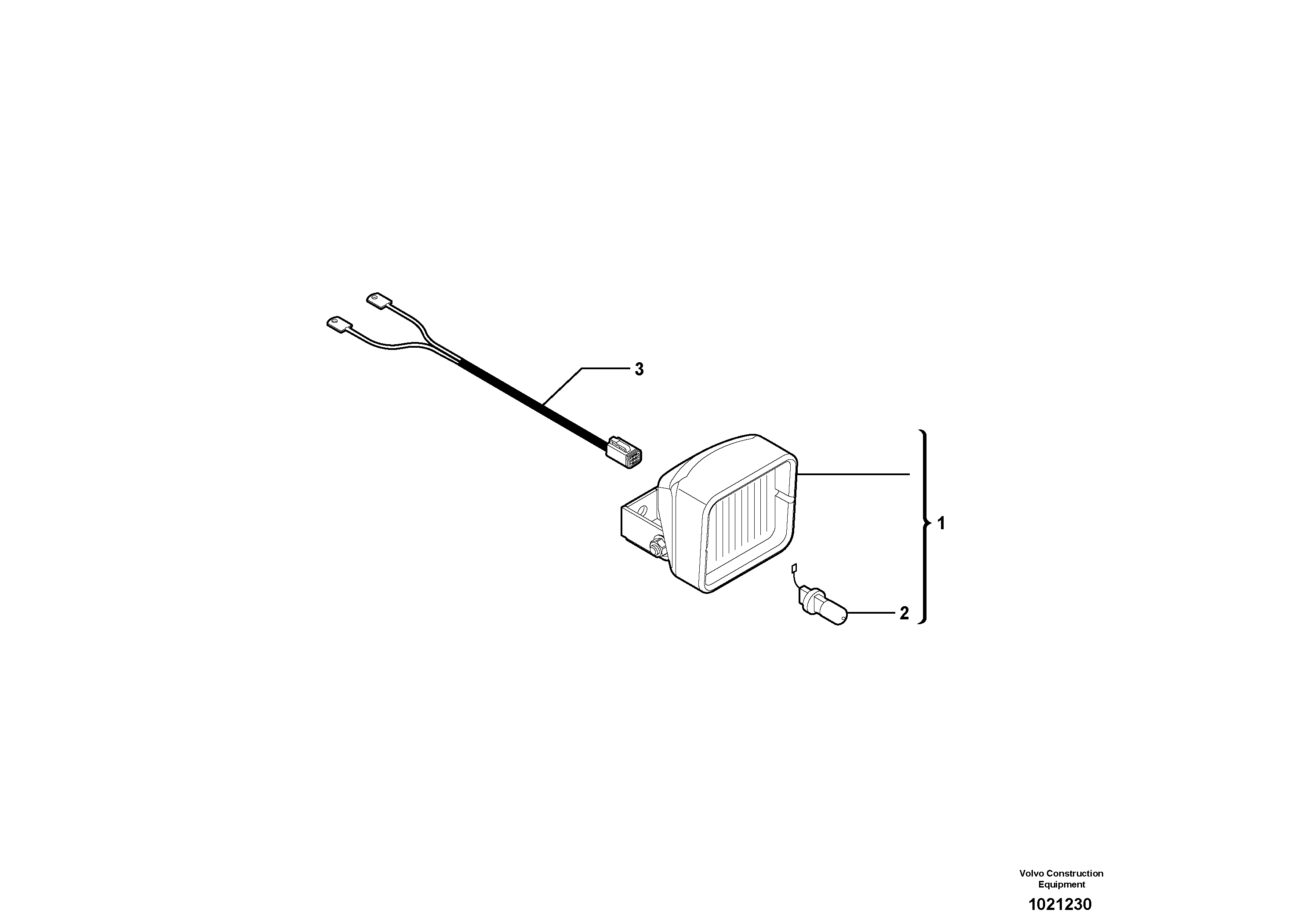 Rear headlight — volvo parts diagram