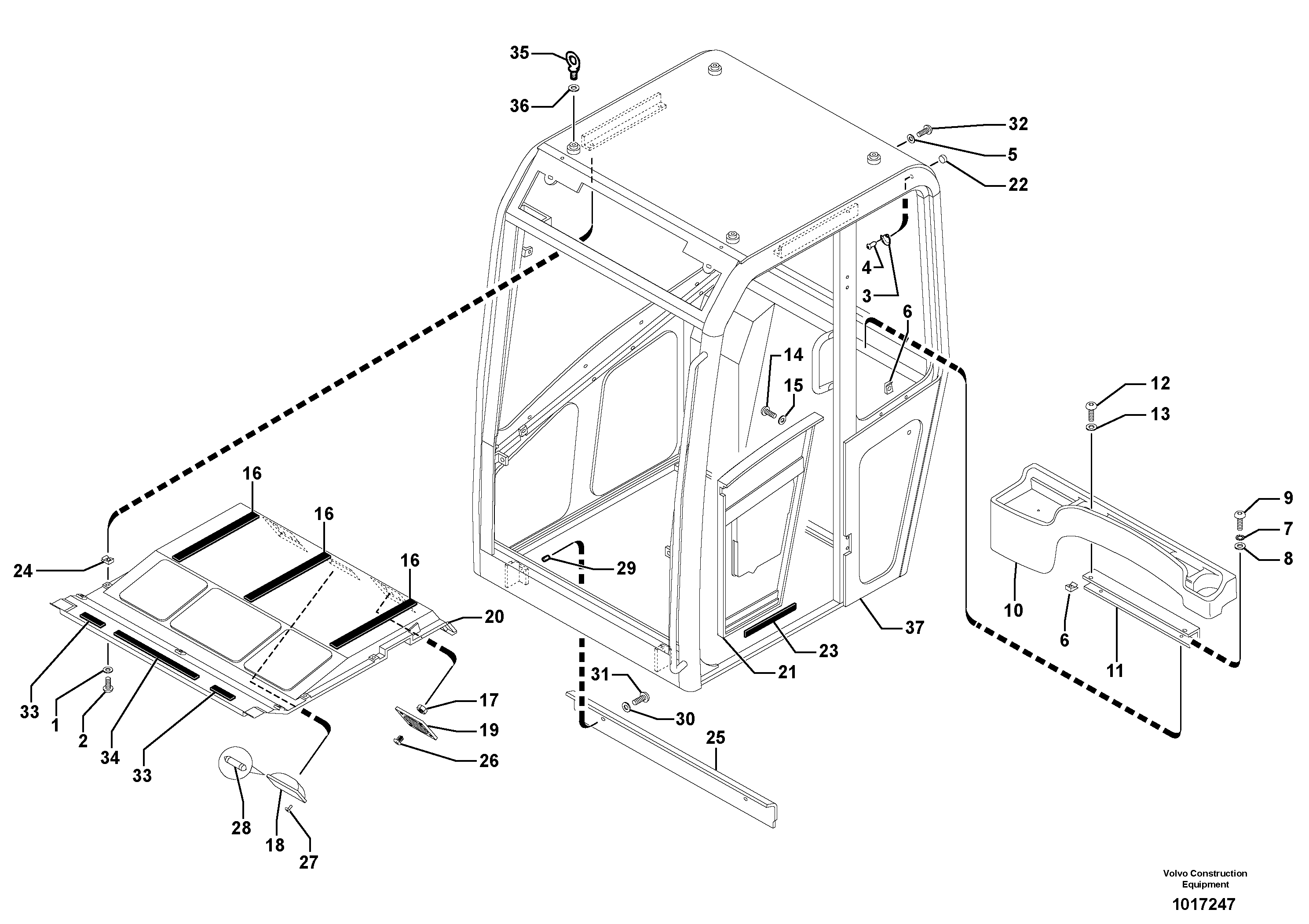 Cab : accessories — volvo parts diagram