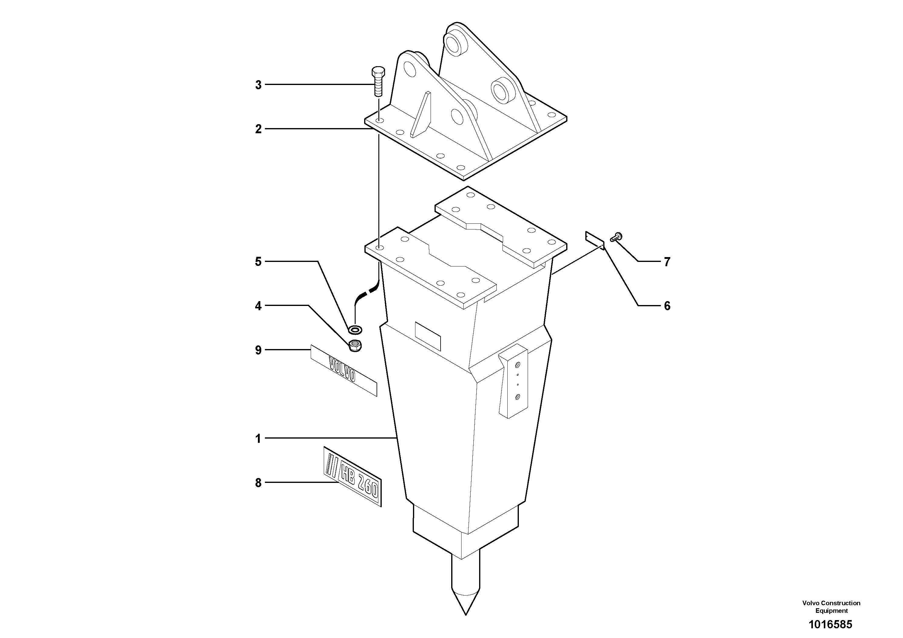 Hammer — volvo parts diagram