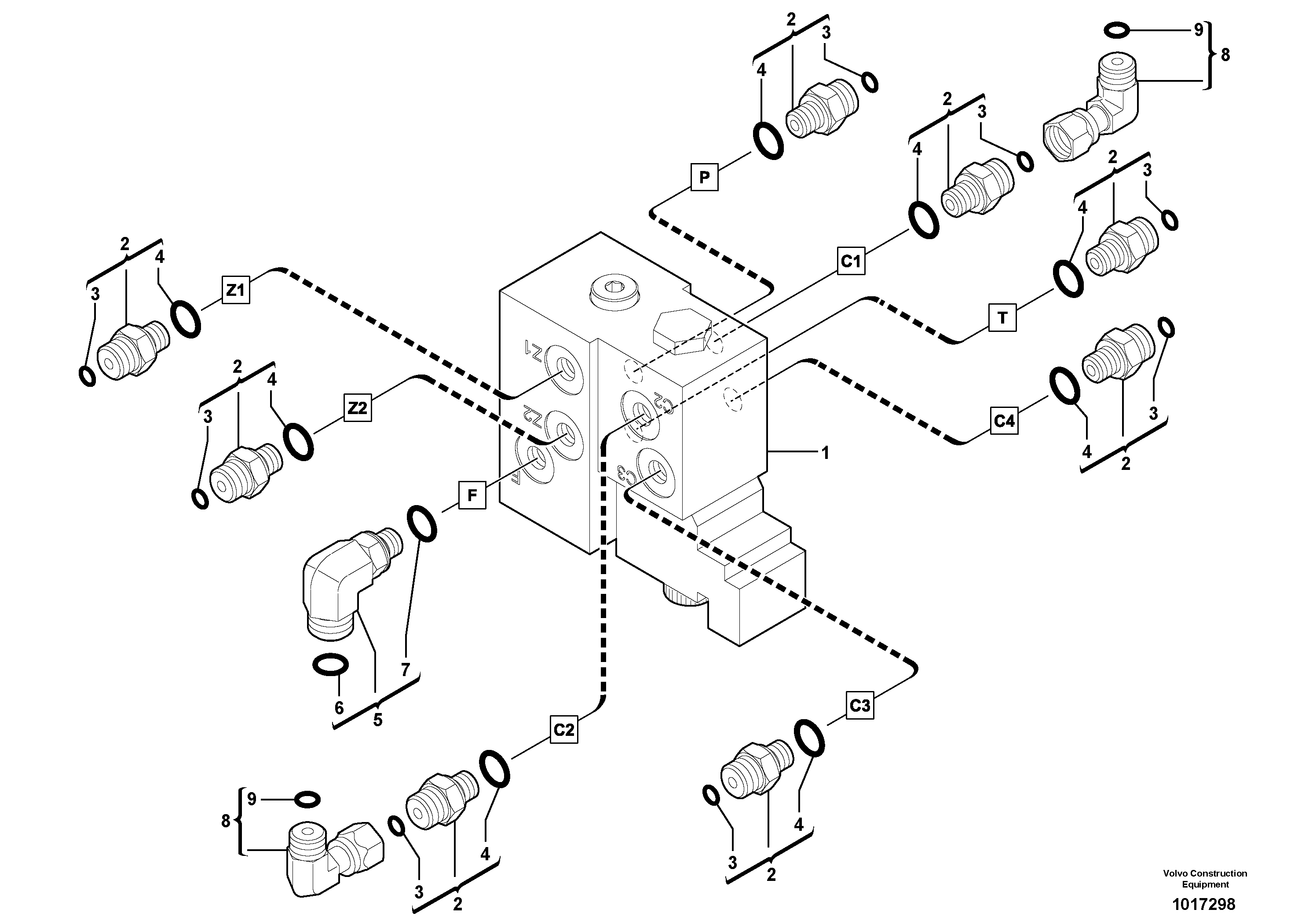 Electrovalve installation — volvo parts diagram