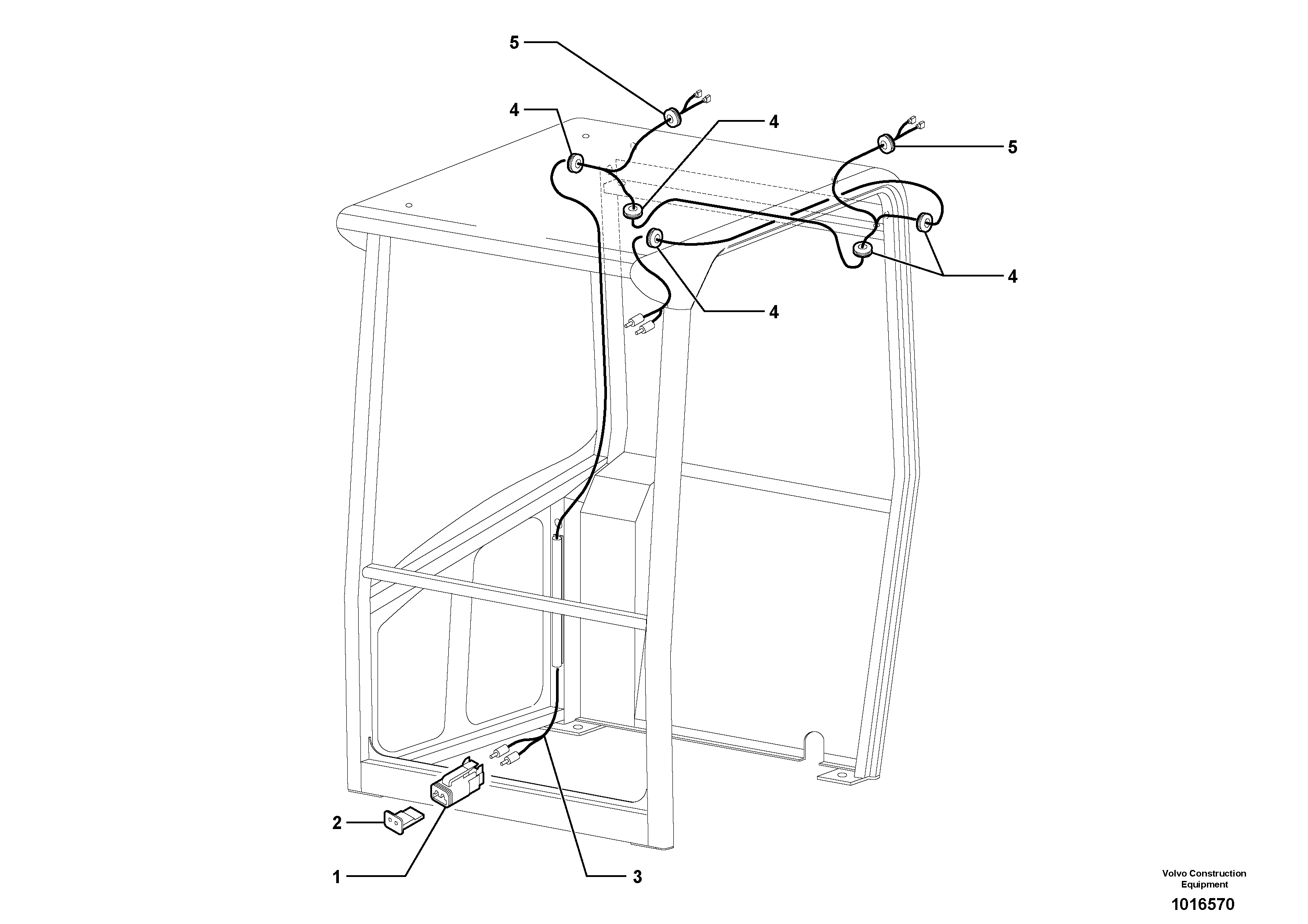 Electrical system / Canopy — volvo parts diagram