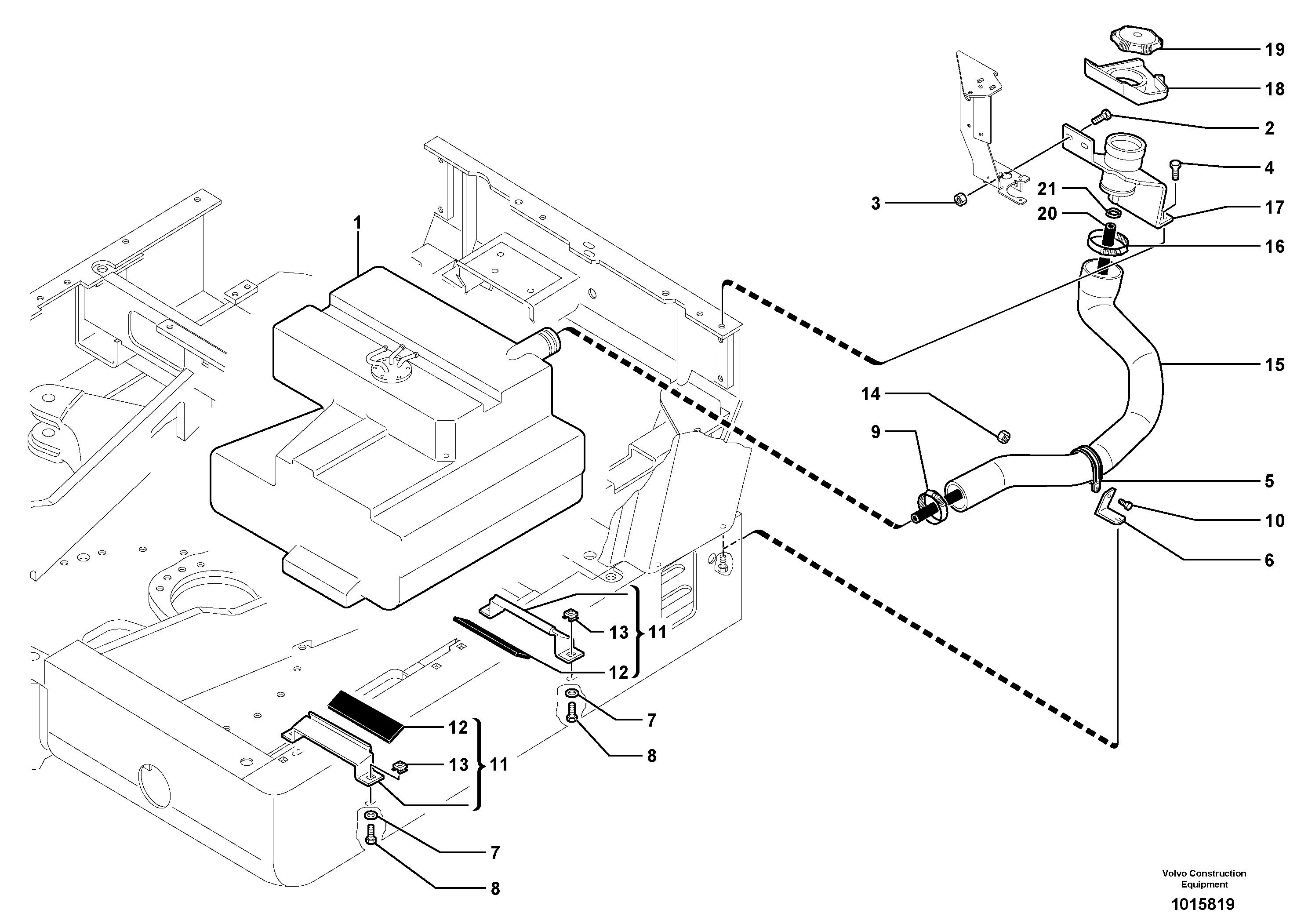 Fuel circuit — volvo parts diagram