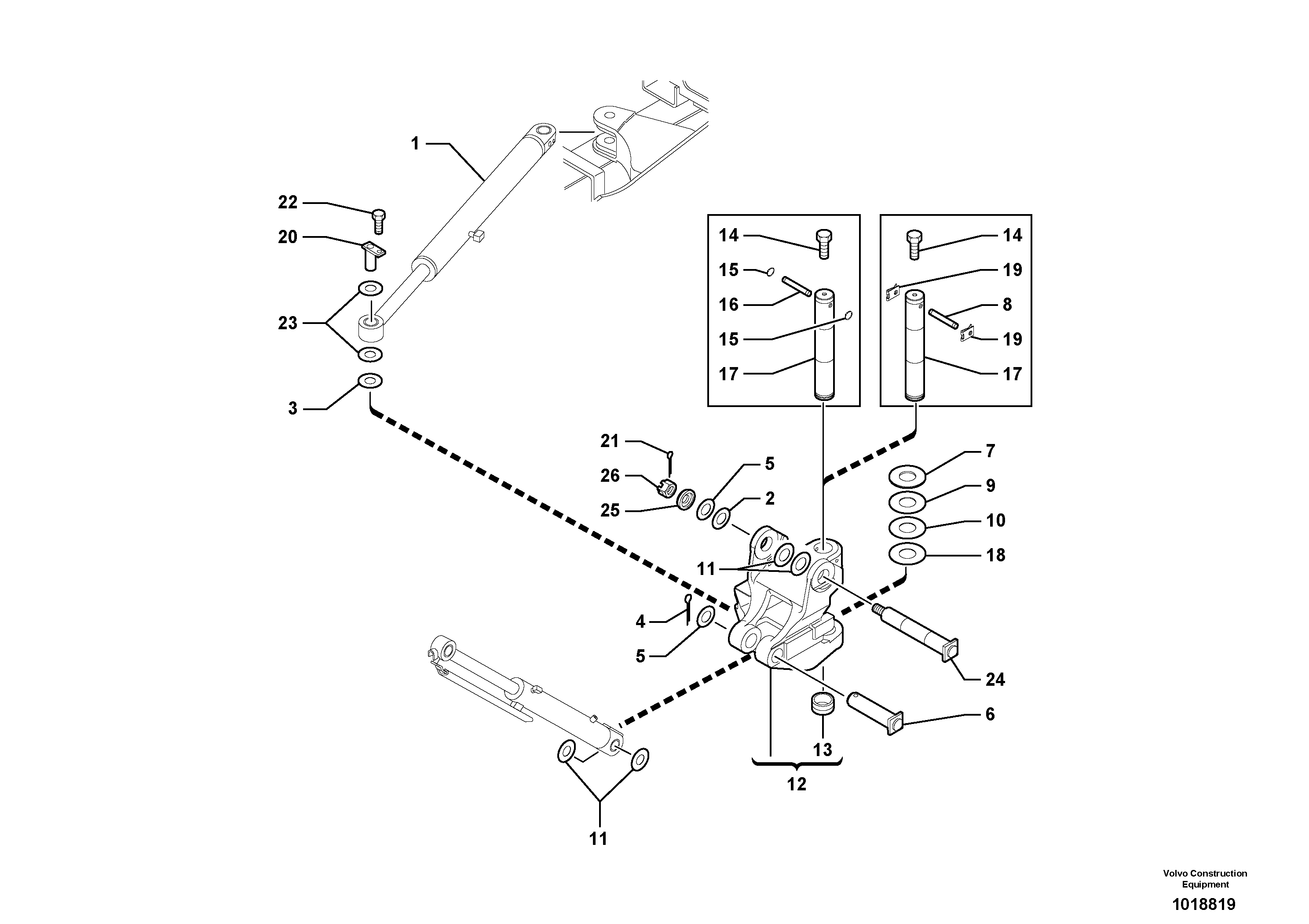 Pivot pin — volvo parts diagram