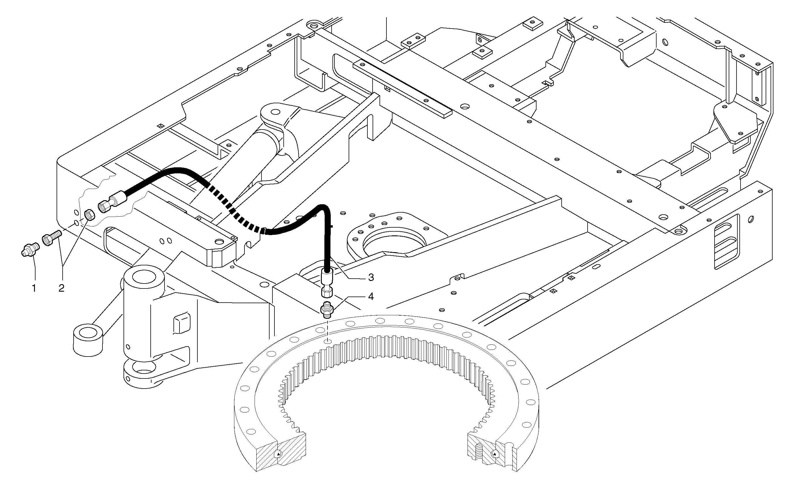 Lubrication ( slewing ring ) — volvo parts diagram