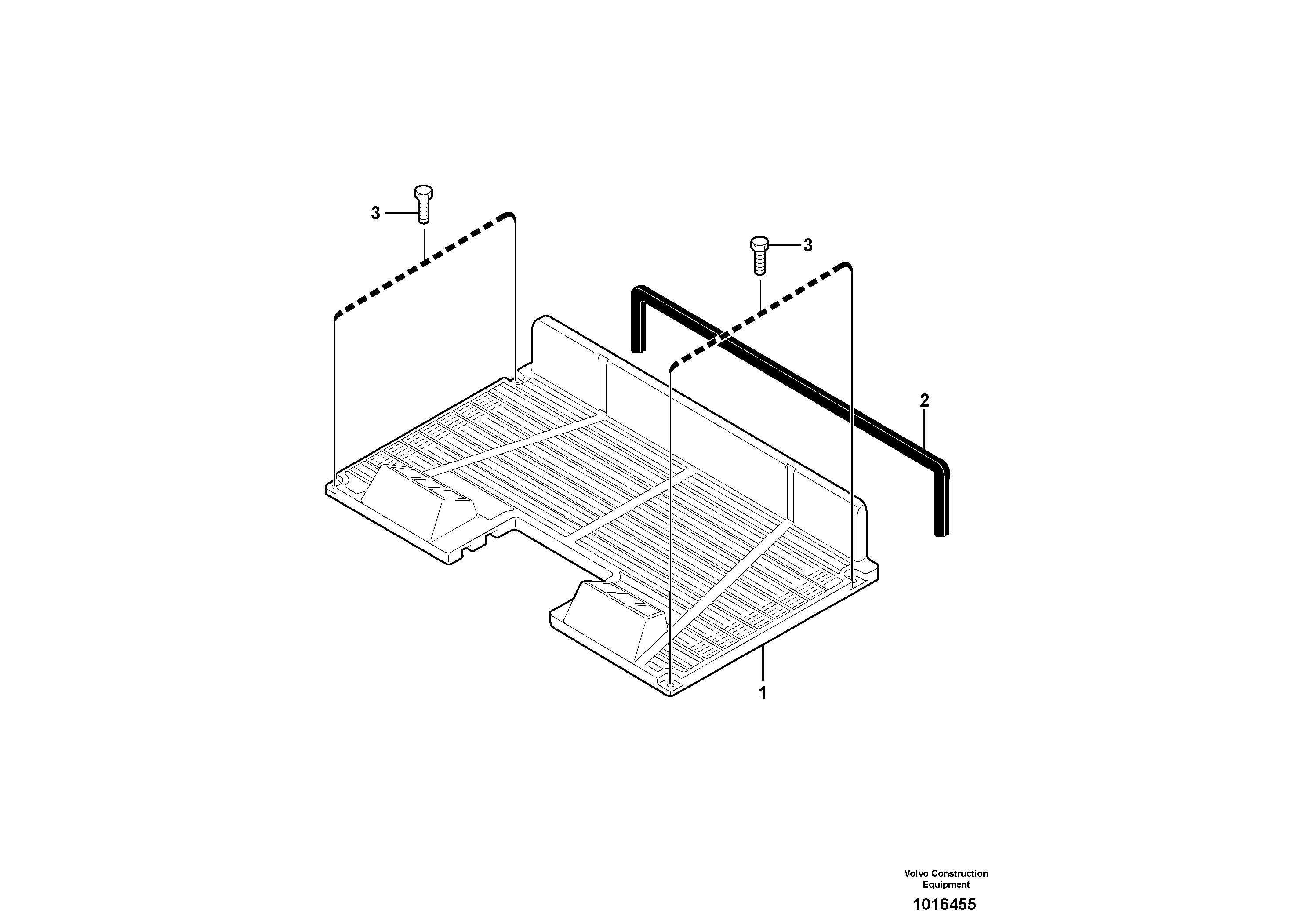 Cabin floor ( standard and canopy ) — volvo parts diagram