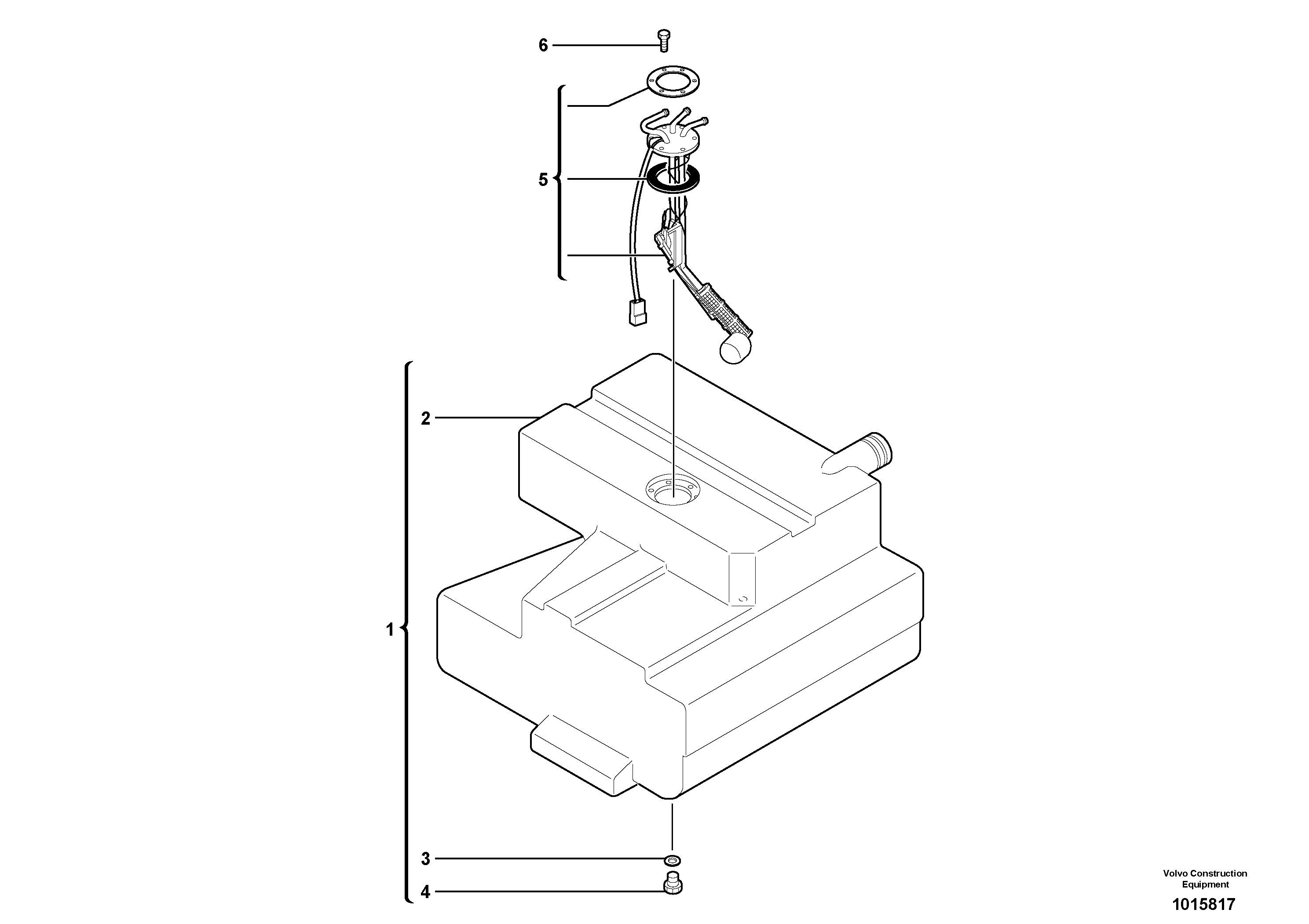 Gas-oil tank — volvo parts diagram