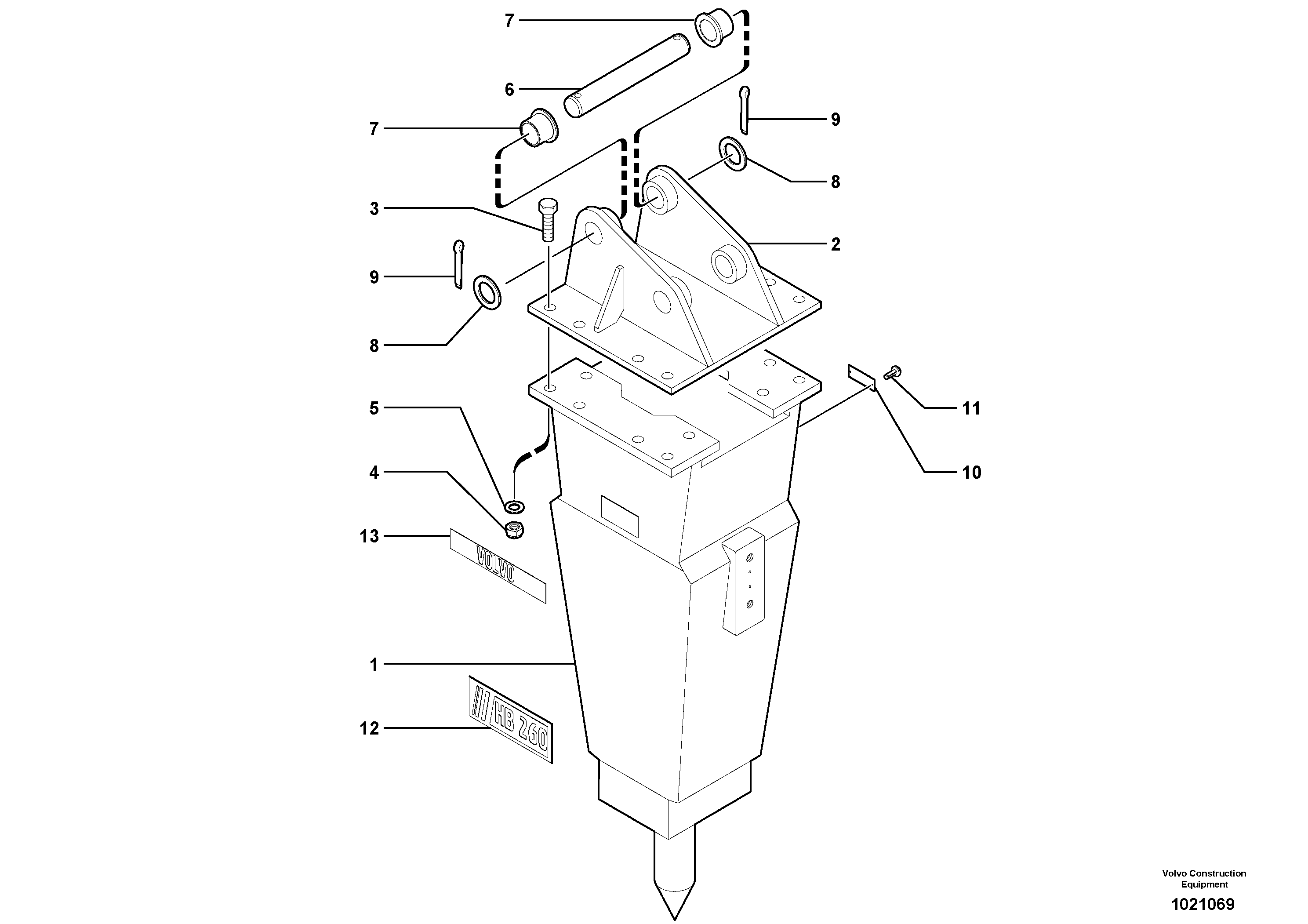Hammer — volvo parts diagram