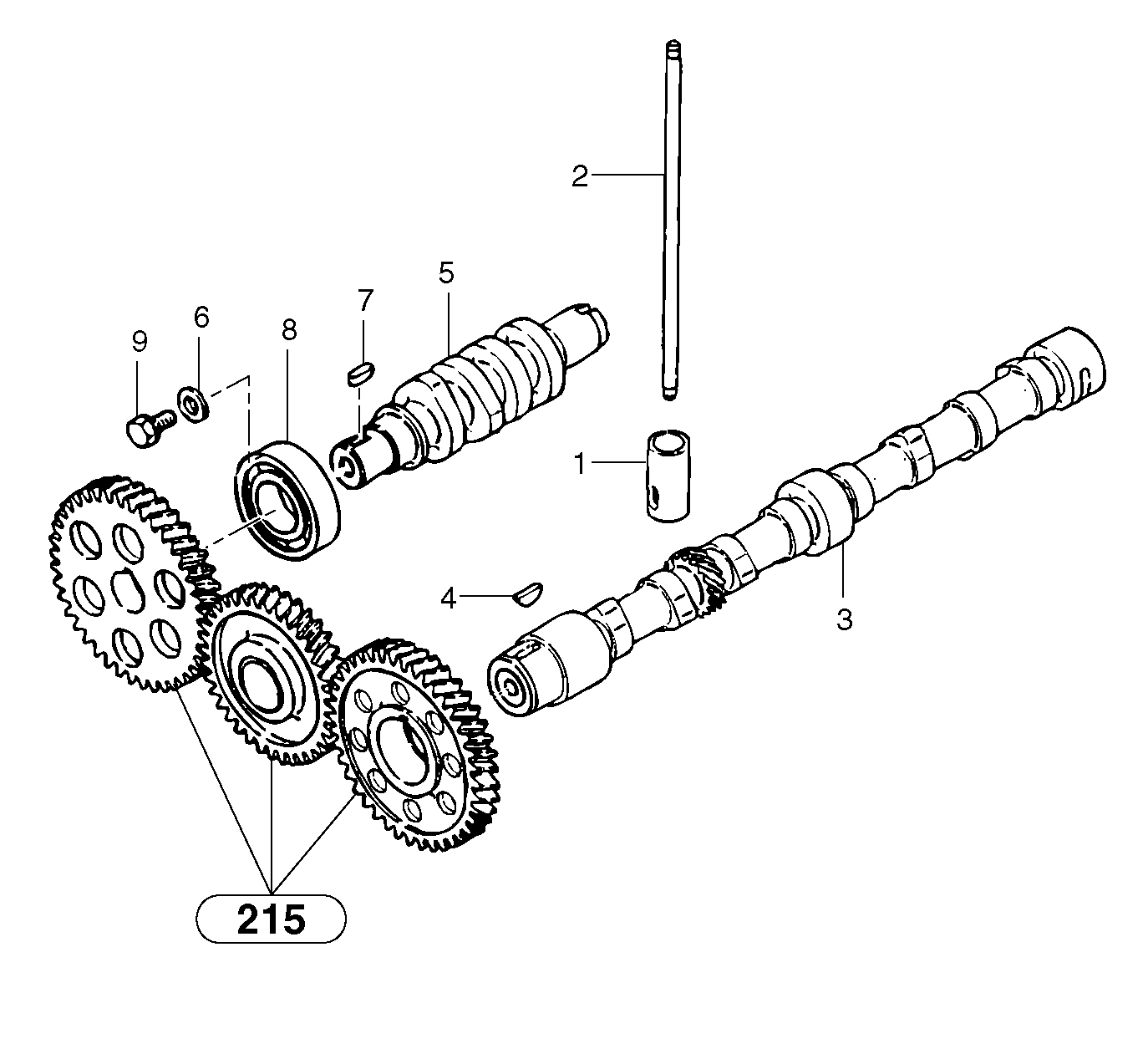 Camshaft — volvo parts diagram