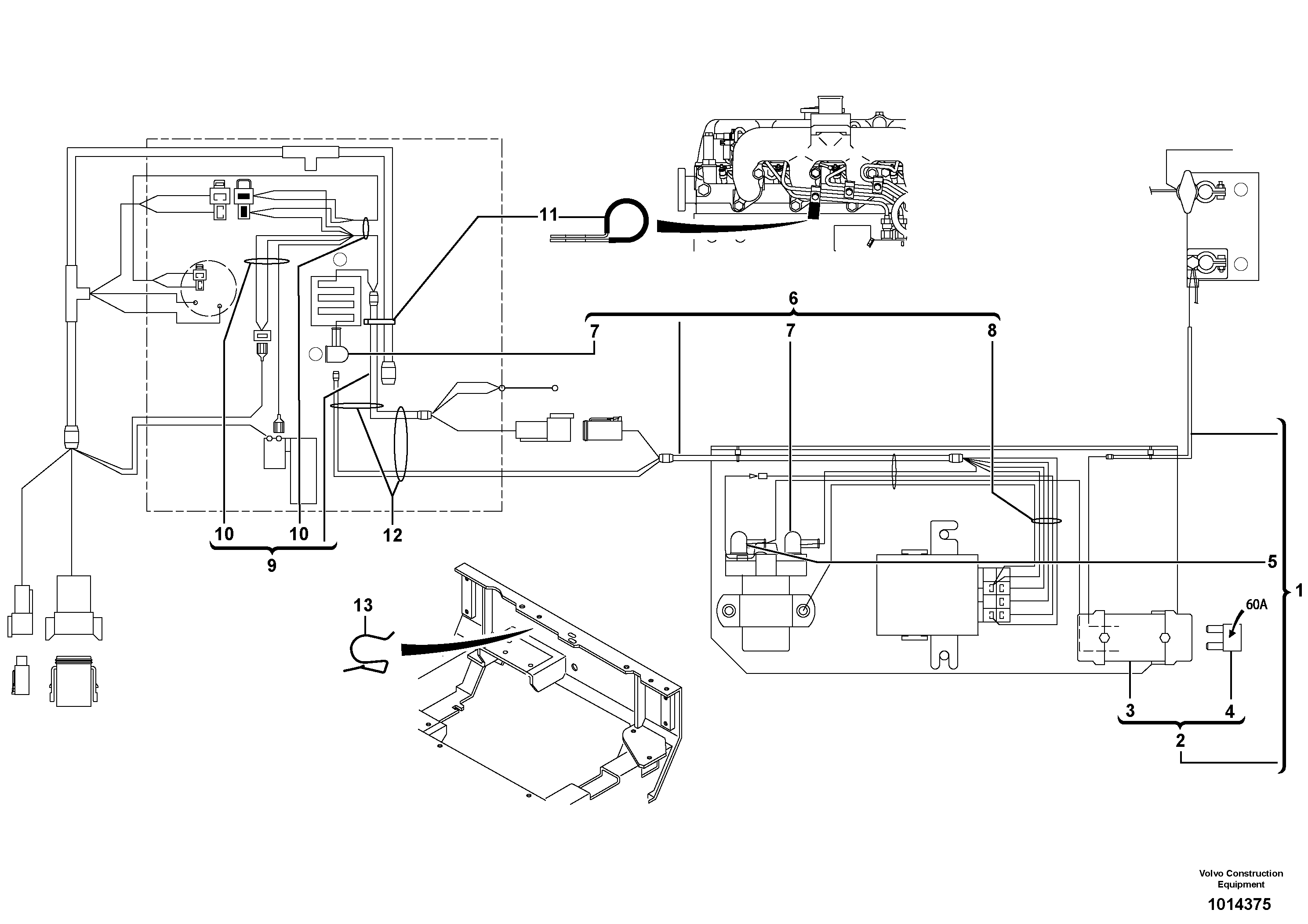 Electrical system / Air preheater (us) — volvo parts diagram