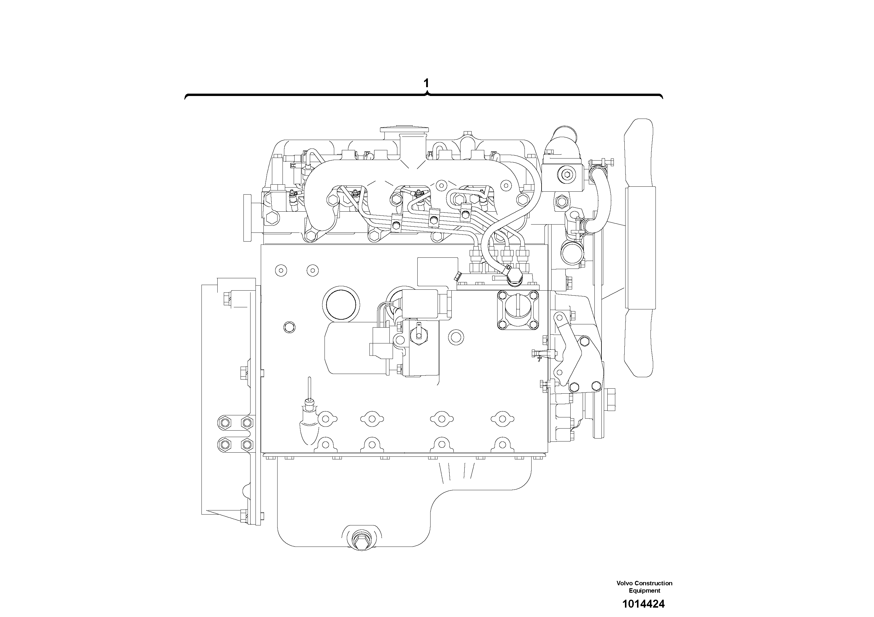Engine  K4N-D61ES — volvo parts diagram