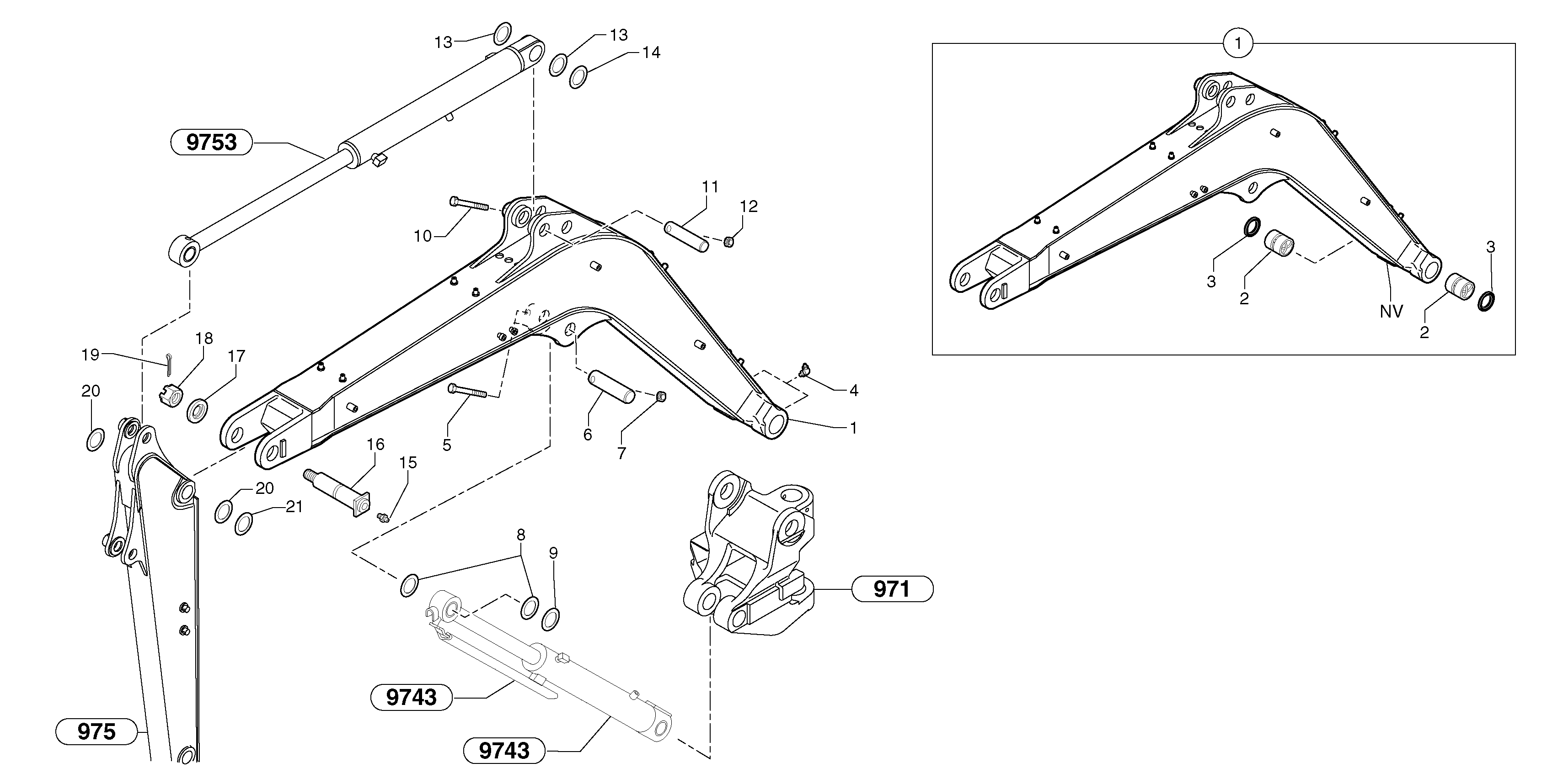 Boom — volvo parts diagram