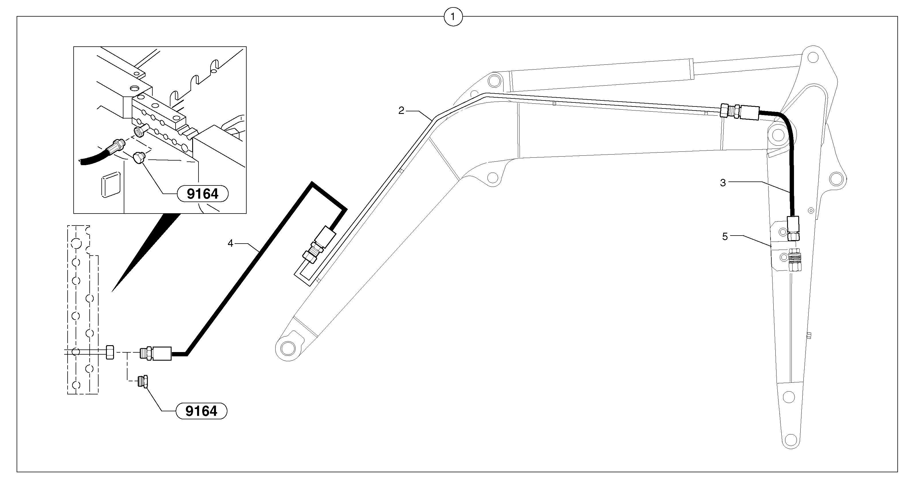 Hydraulic circuit ( double-acting ) — volvo parts diagram