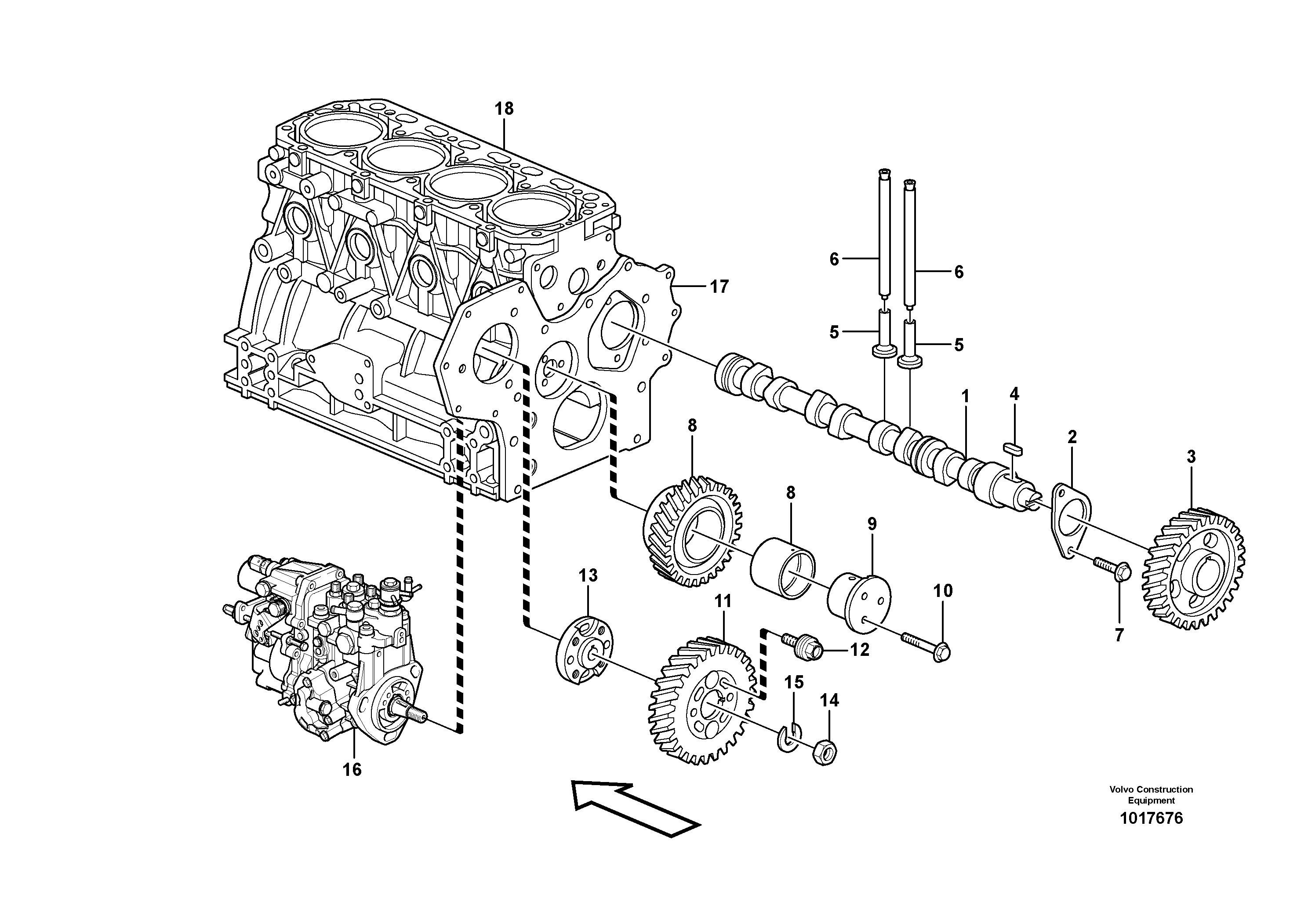 Valve mechanism — volvo parts diagram