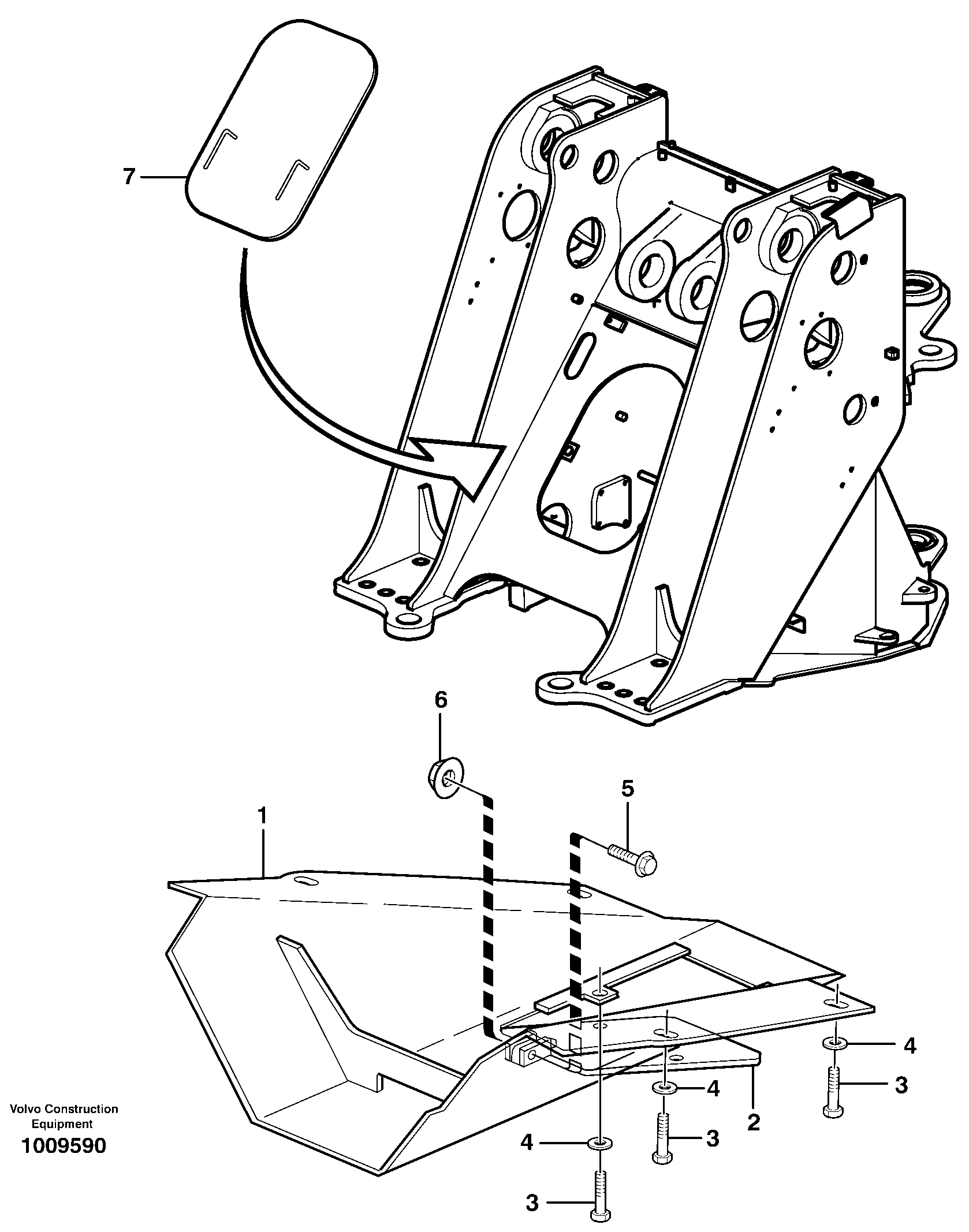 Belly guard, front. — volvo parts diagram