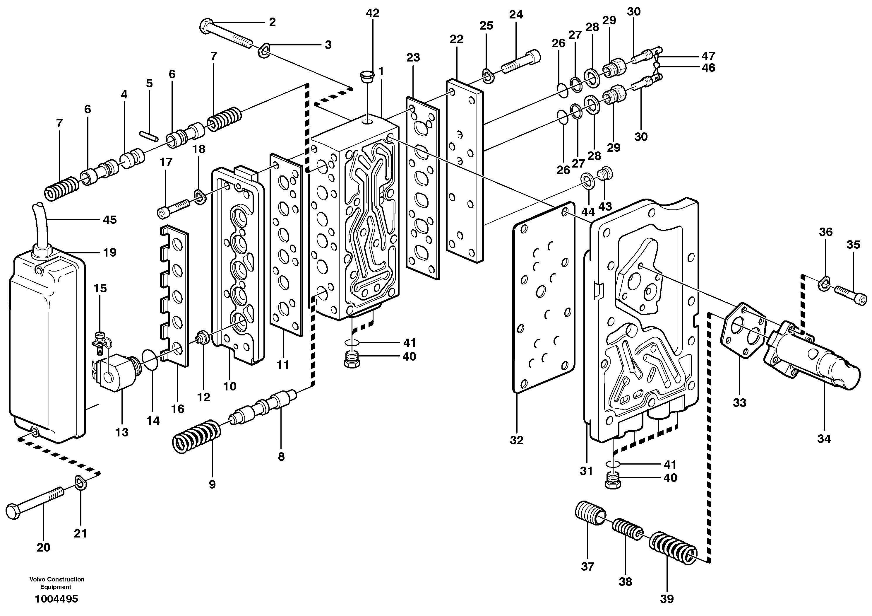 Range selector valve — volvo parts diagram