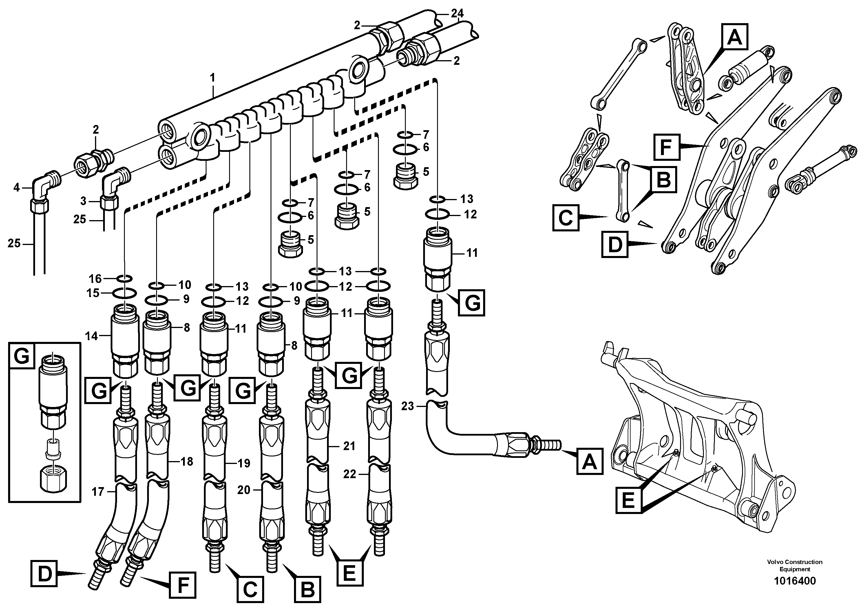 Distribution block, B2  82531 — volvo parts diagram