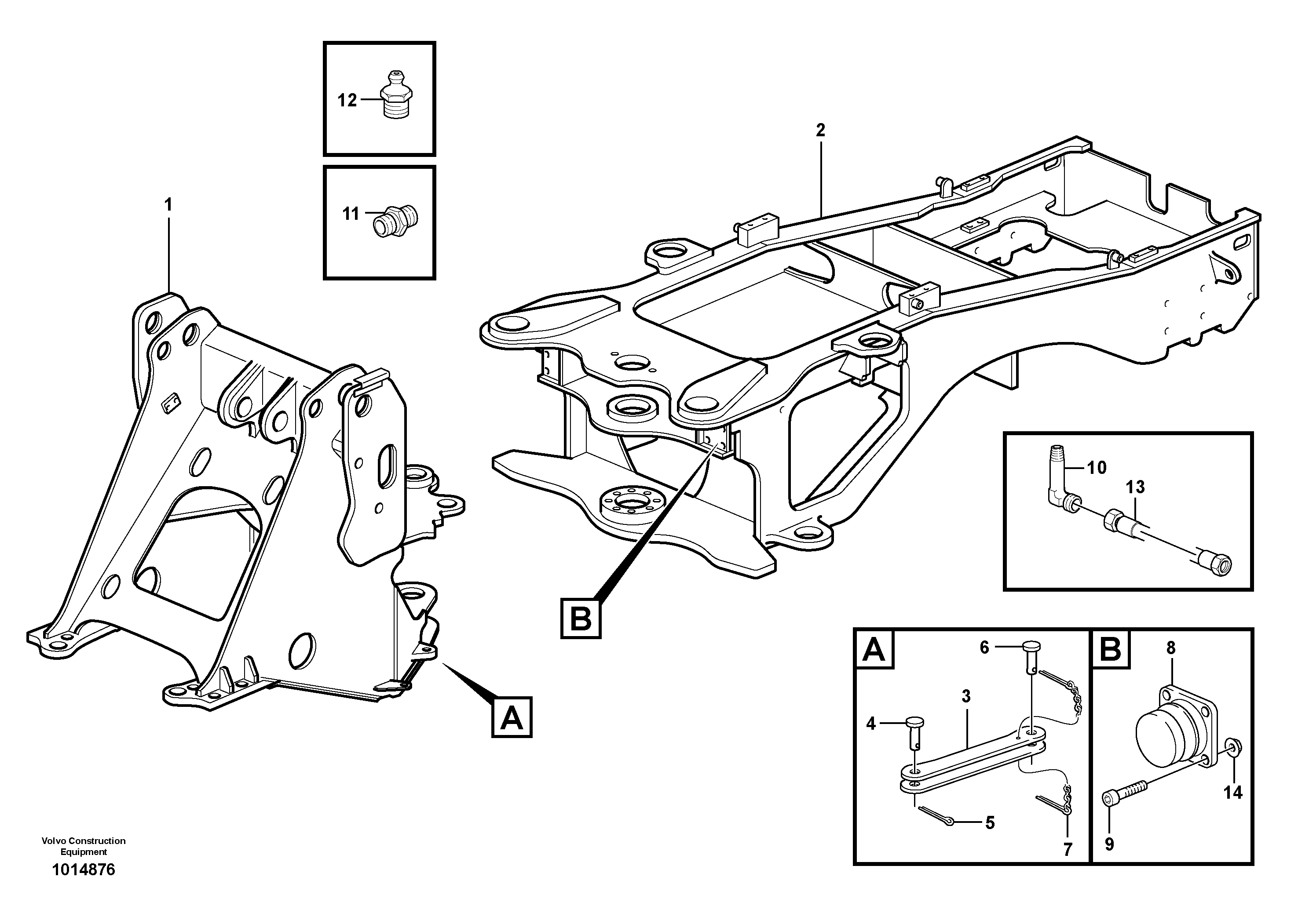 Frame — volvo parts diagram