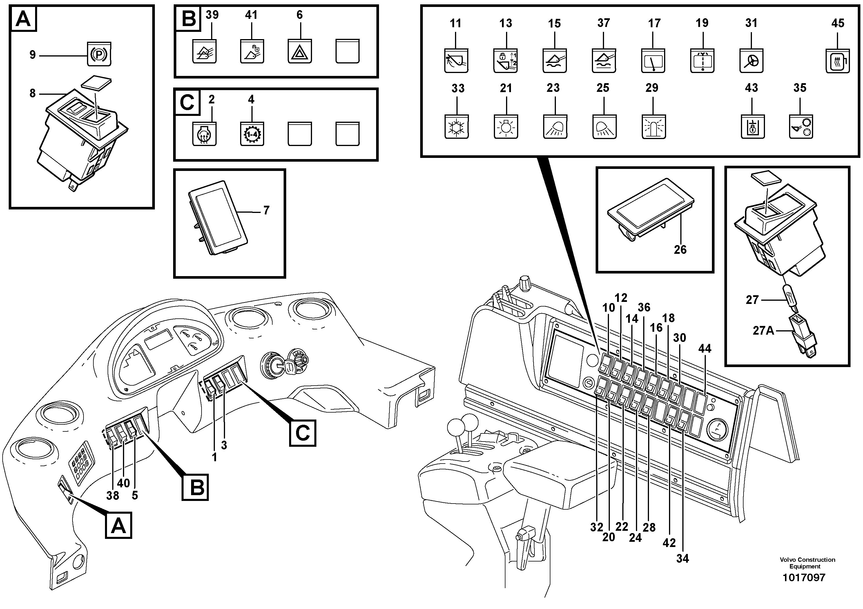 Switch — volvo parts diagram