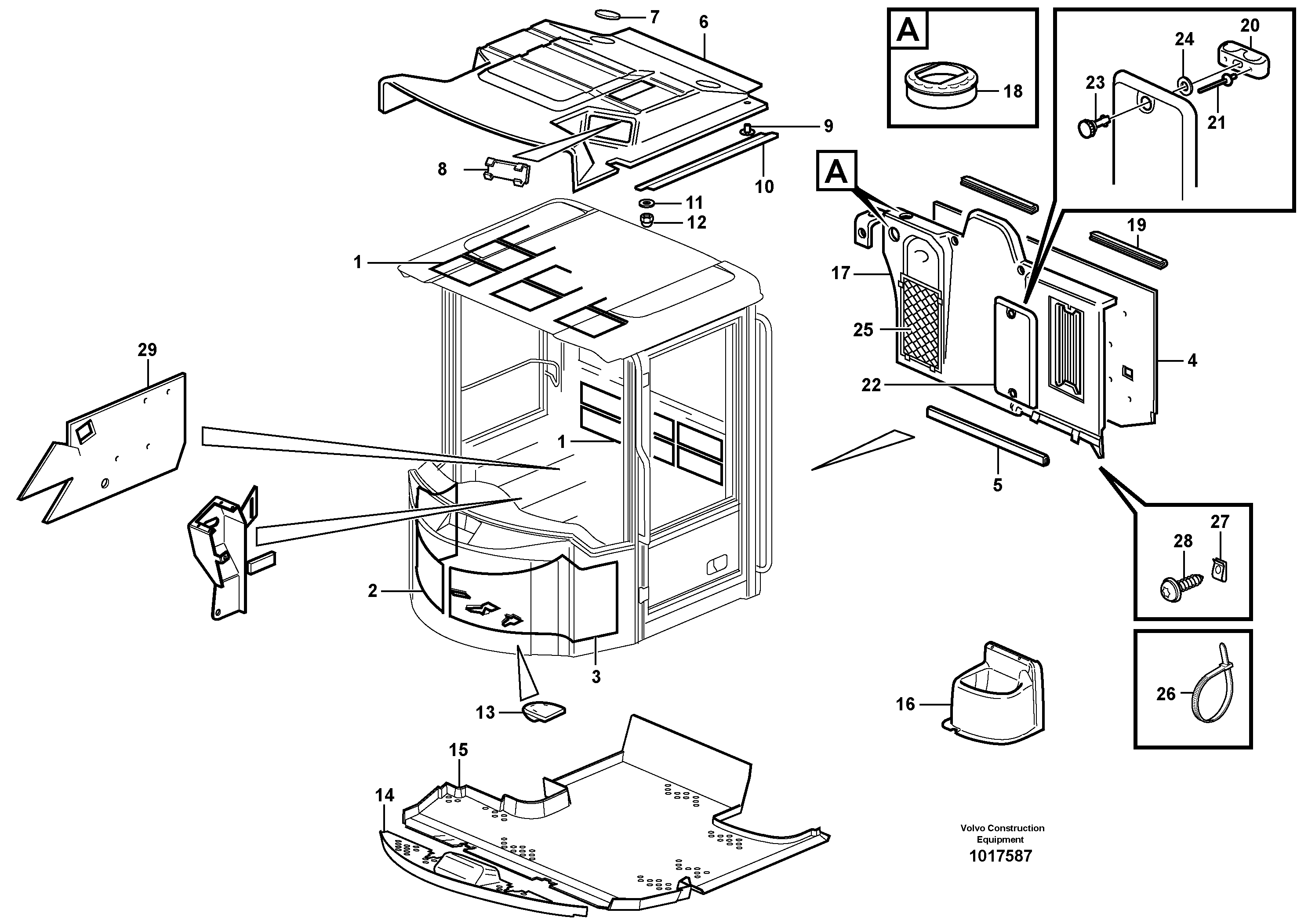 Insulating matting — volvo parts diagram