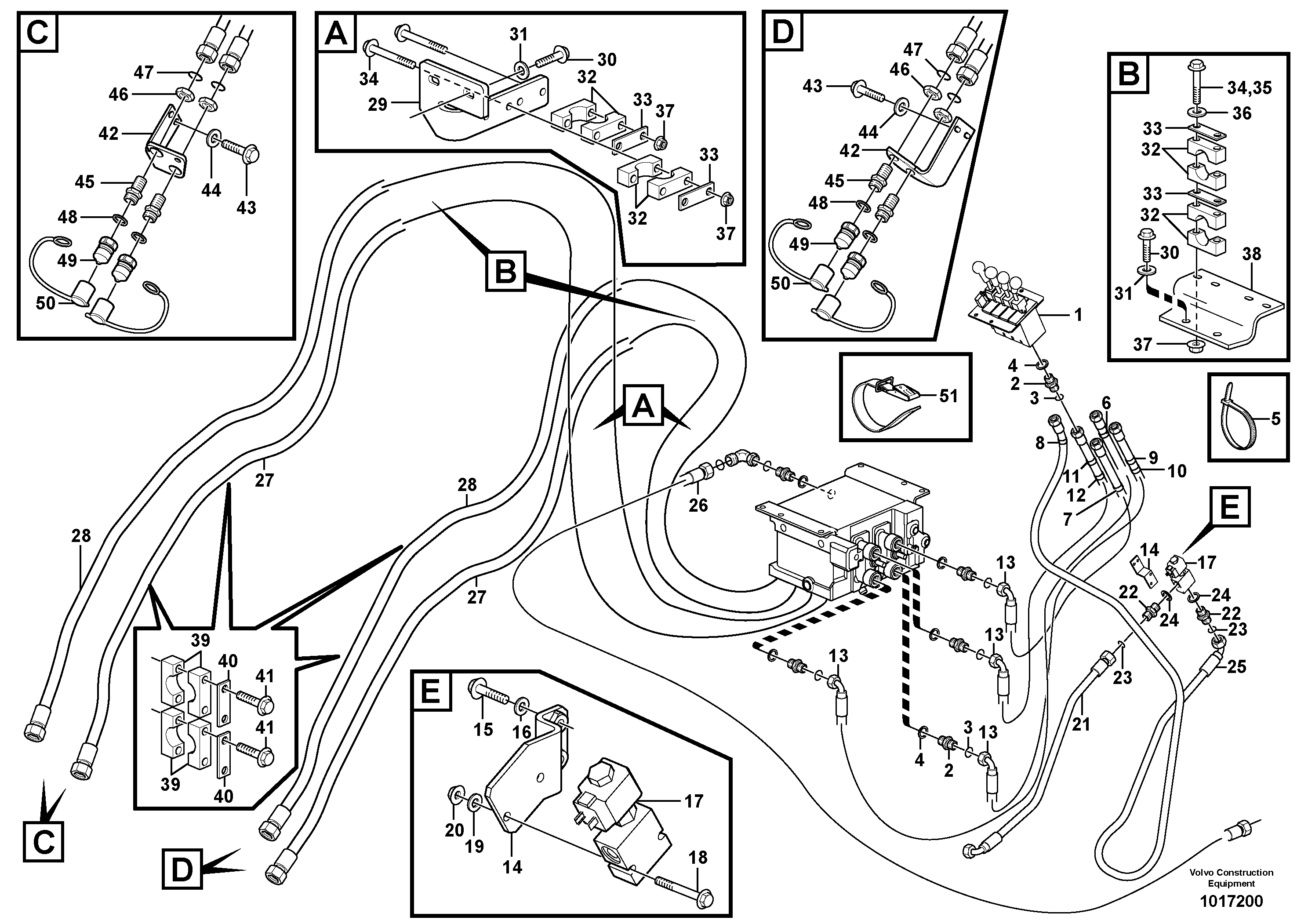 Hydraulic Control 3rd-4th — volvo parts diagram
