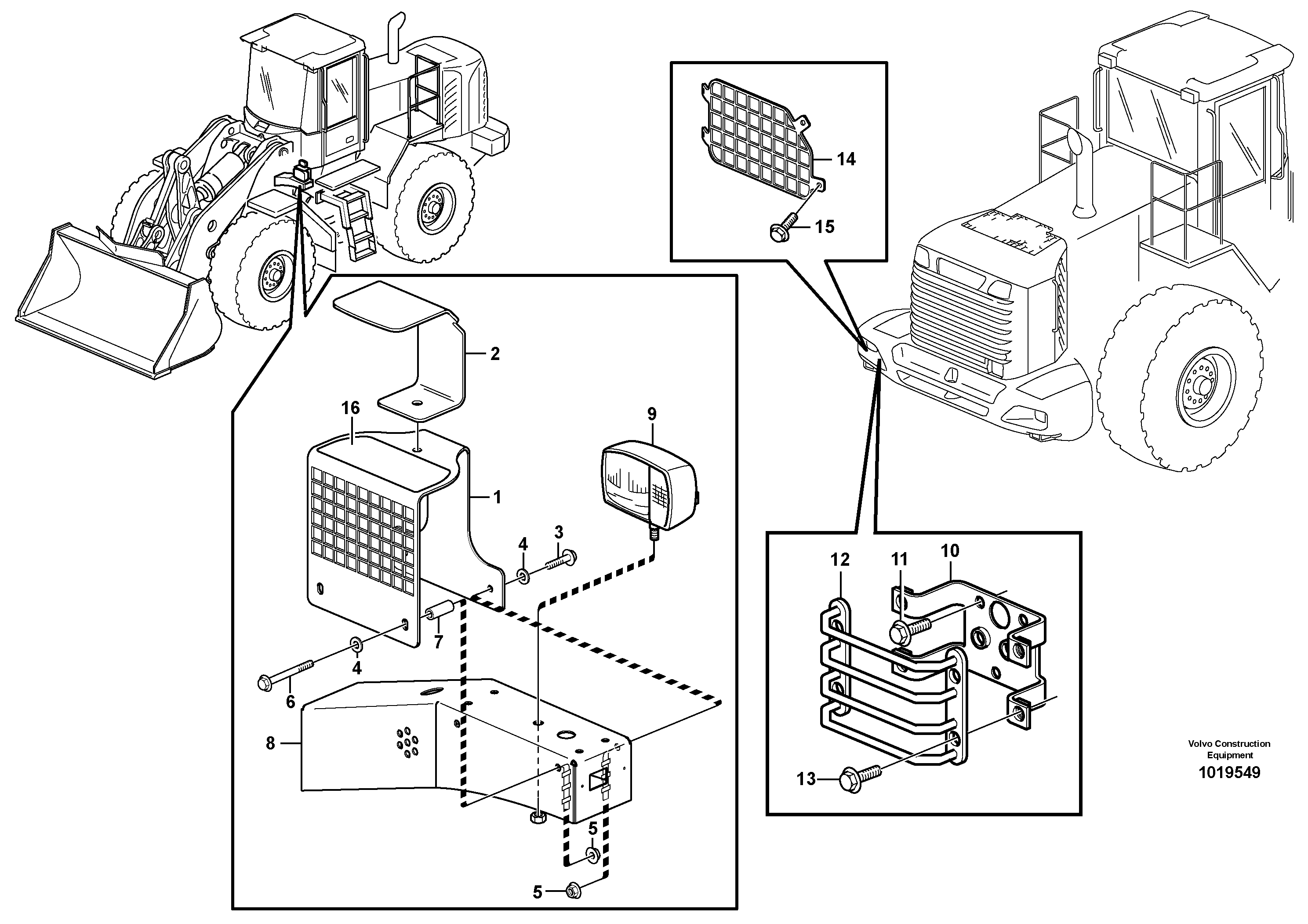 Protection for lighting. — volvo parts diagram