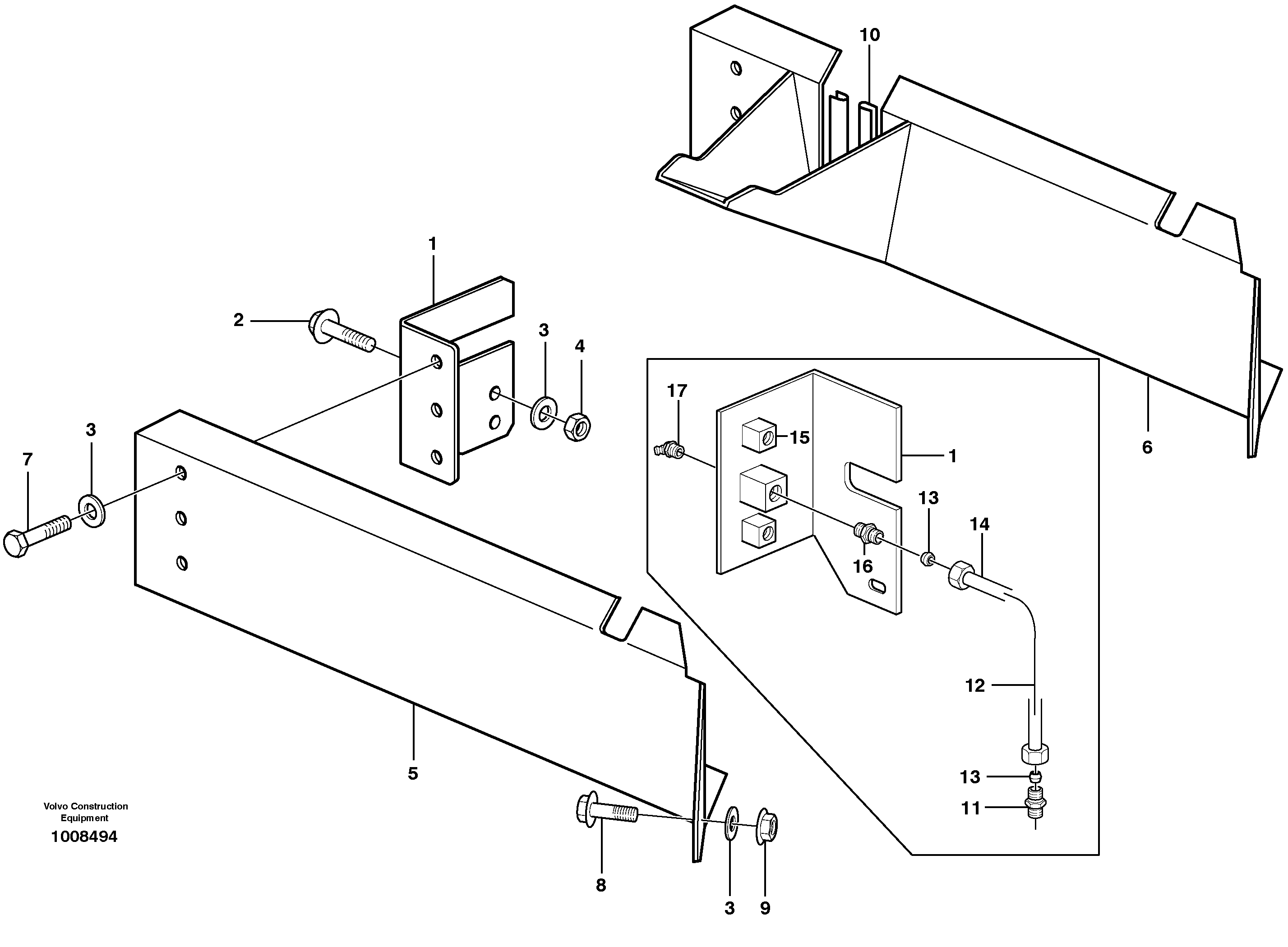 Protecting plates  80403 — volvo parts diagram