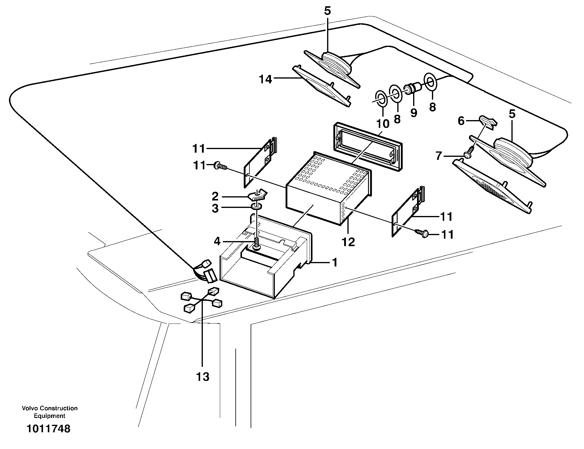 Radio bracket.  80518, 80390, 82331, 82332 — volvo parts diagram