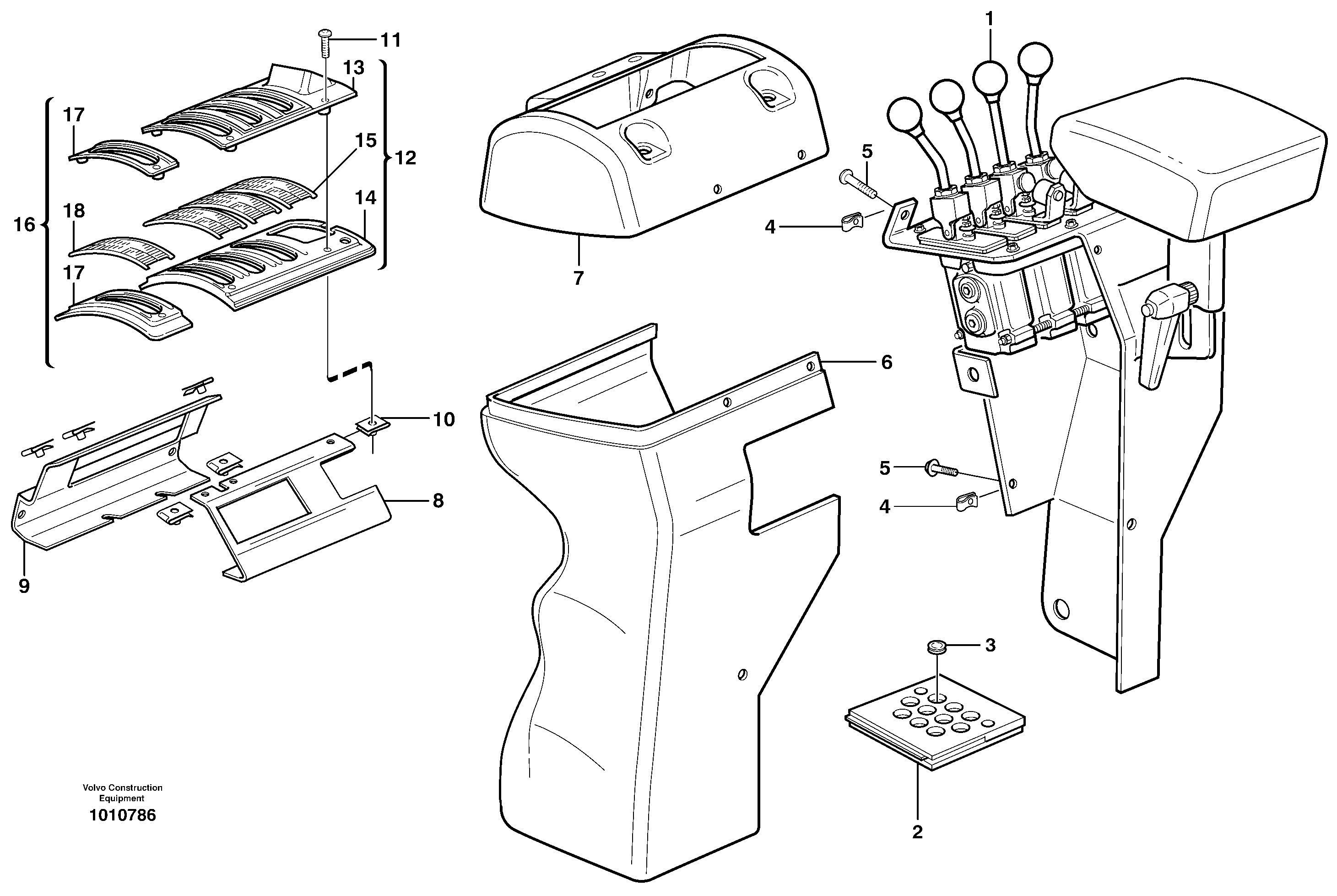 Cover for servo valves — volvo parts diagram