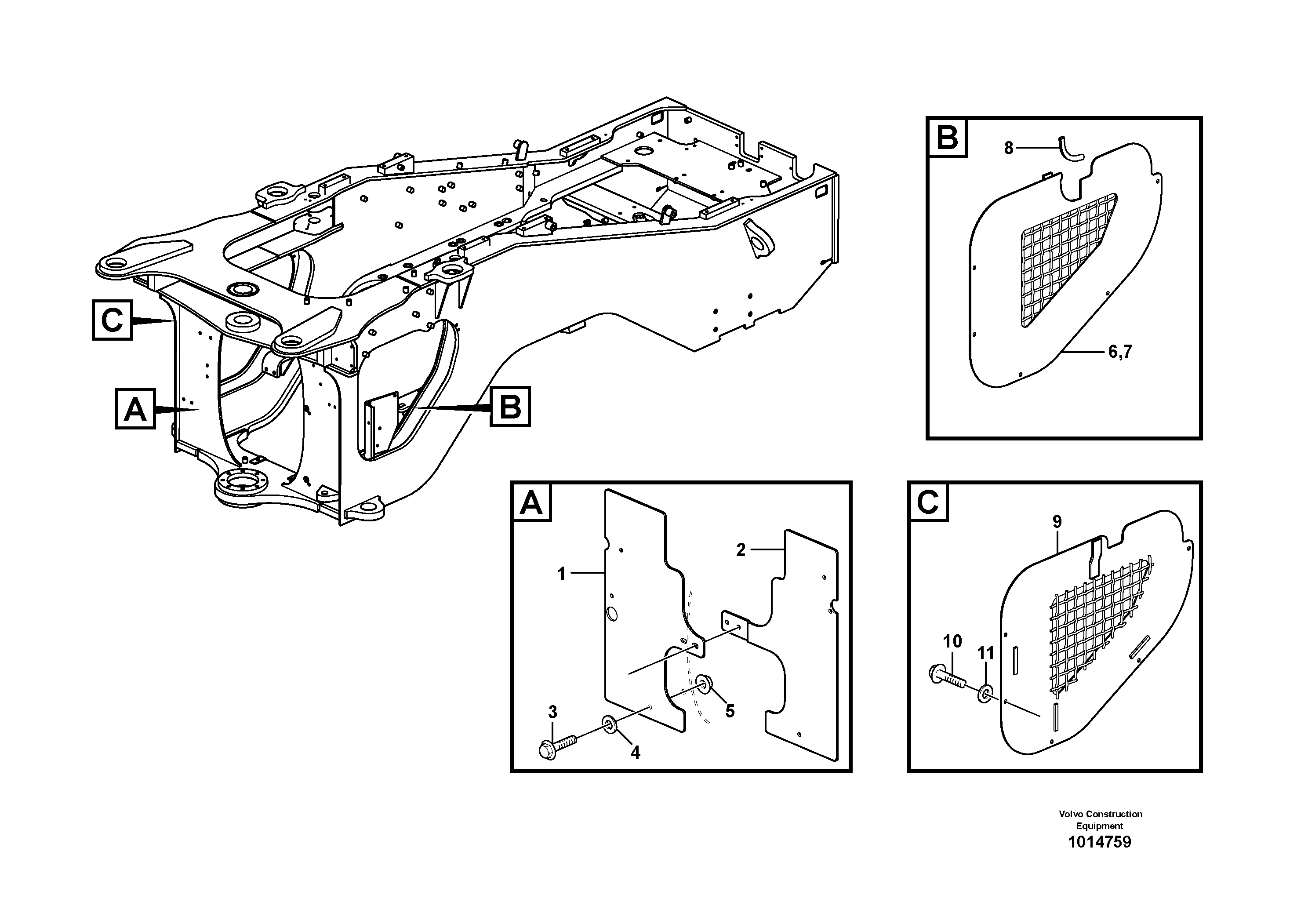 Coverplates  82204 — volvo parts diagram