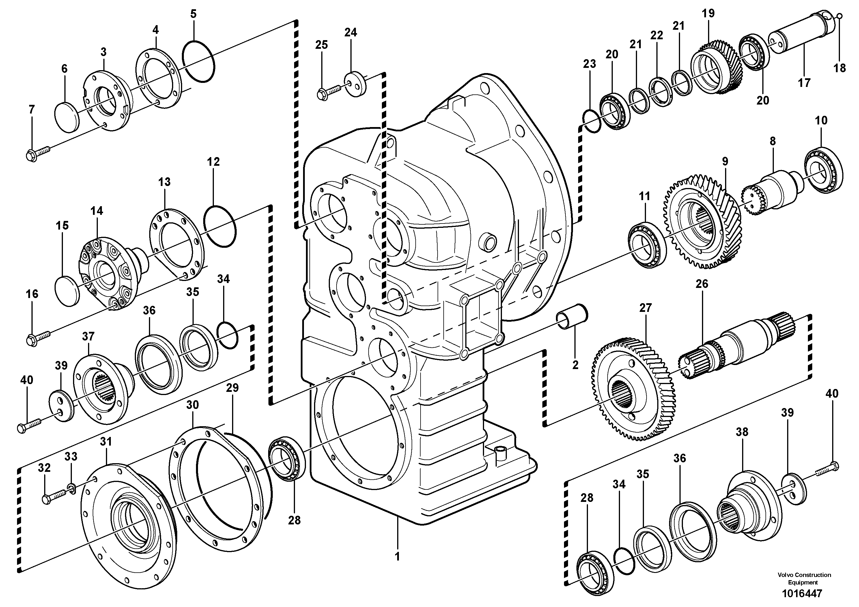 Clutch housing. 4 - speed.  22532 — volvo parts diagram