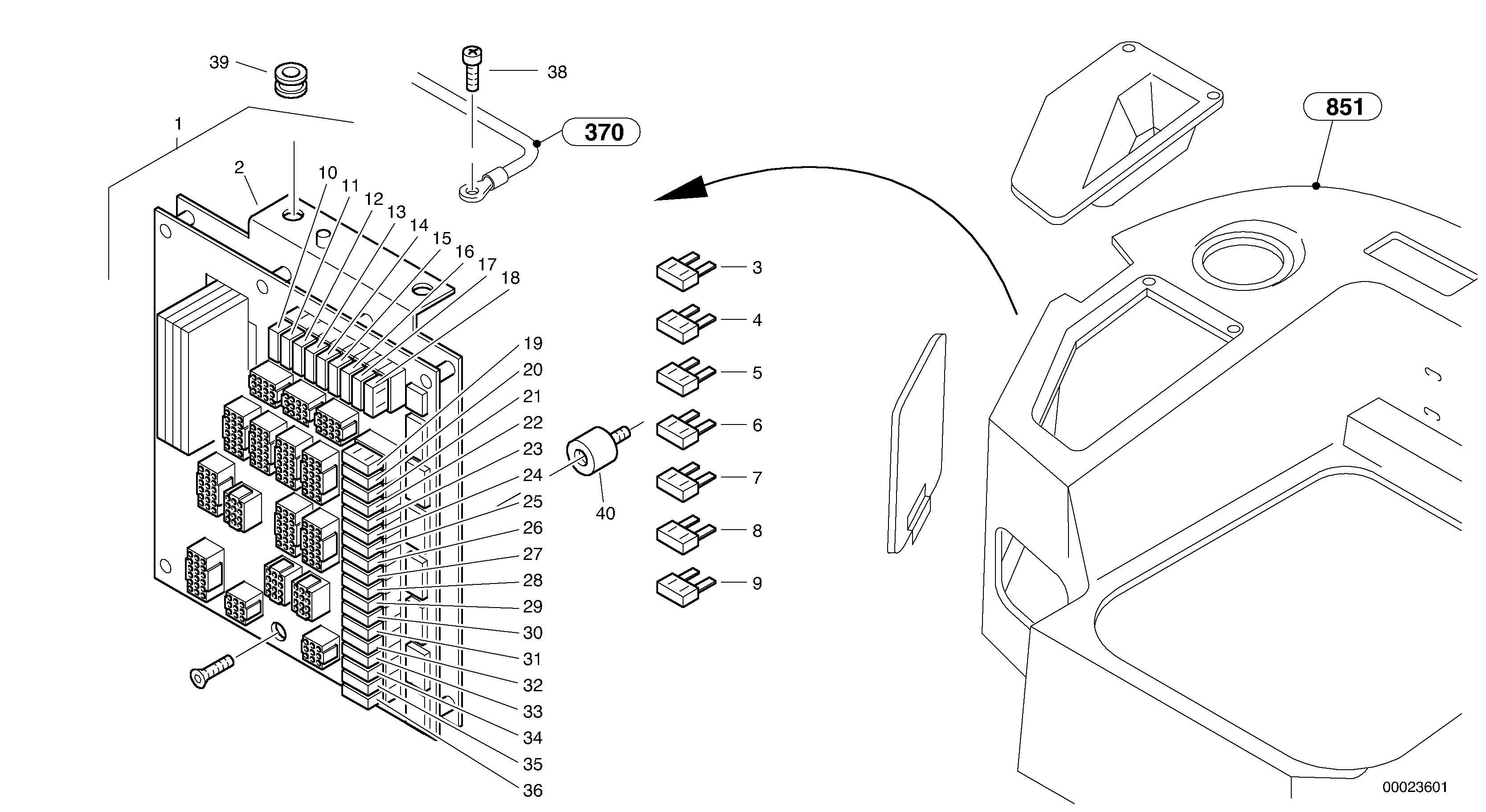 Central computer — volvo parts diagram